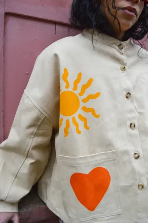 L.F. Markey Wide Chore Agora Print Jacket