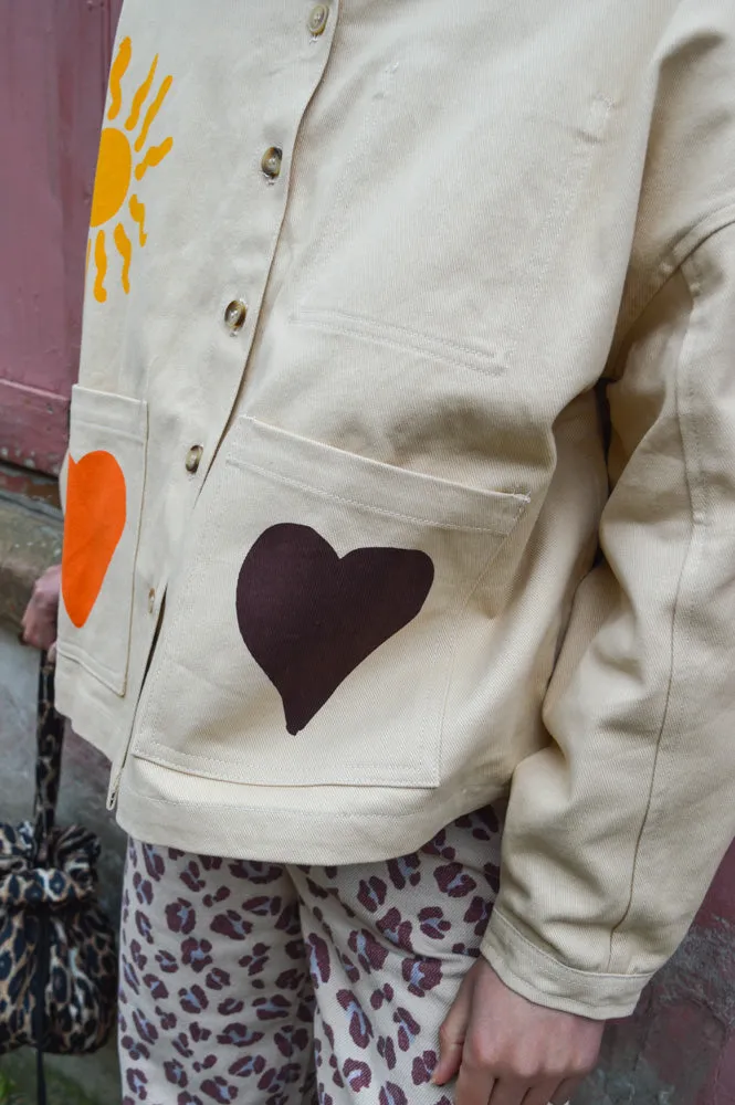 L.F. Markey Wide Chore Agora Print Jacket