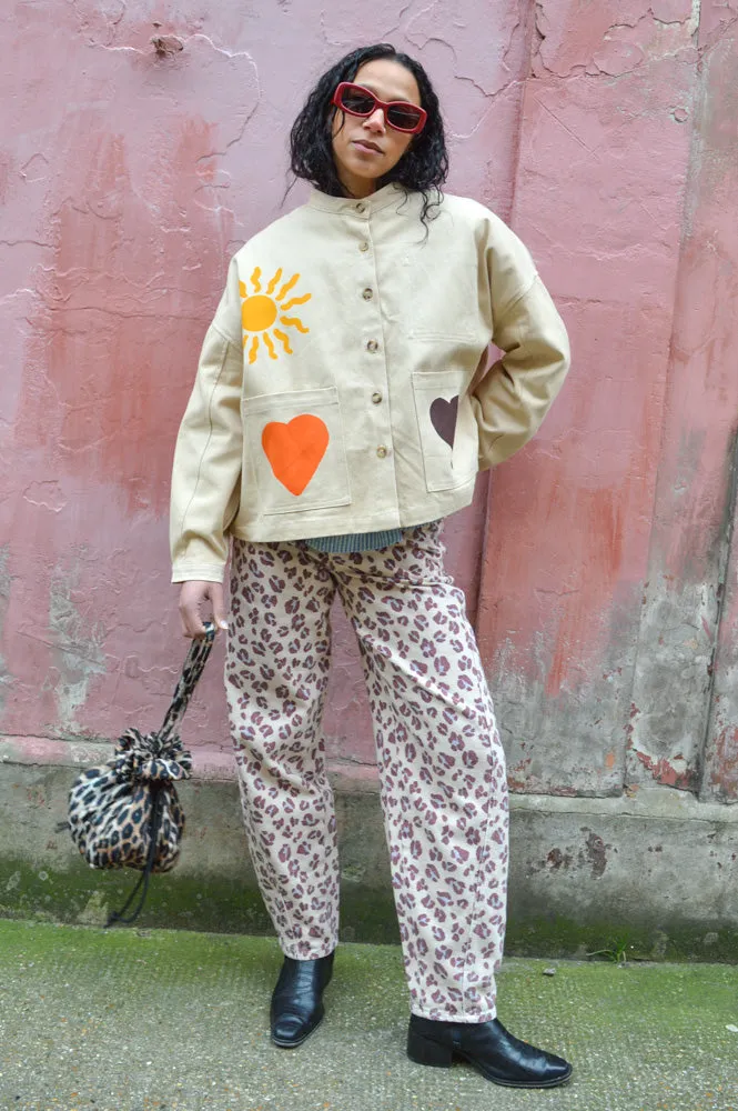 L.F. Markey Wide Chore Agora Print Jacket