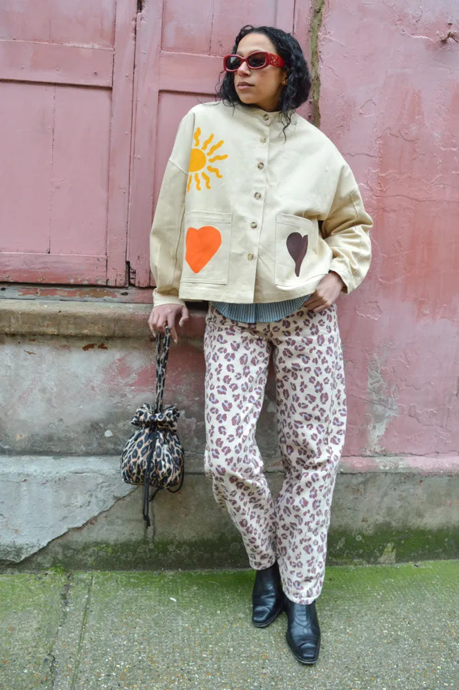 L.F. Markey Wide Chore Agora Print Jacket