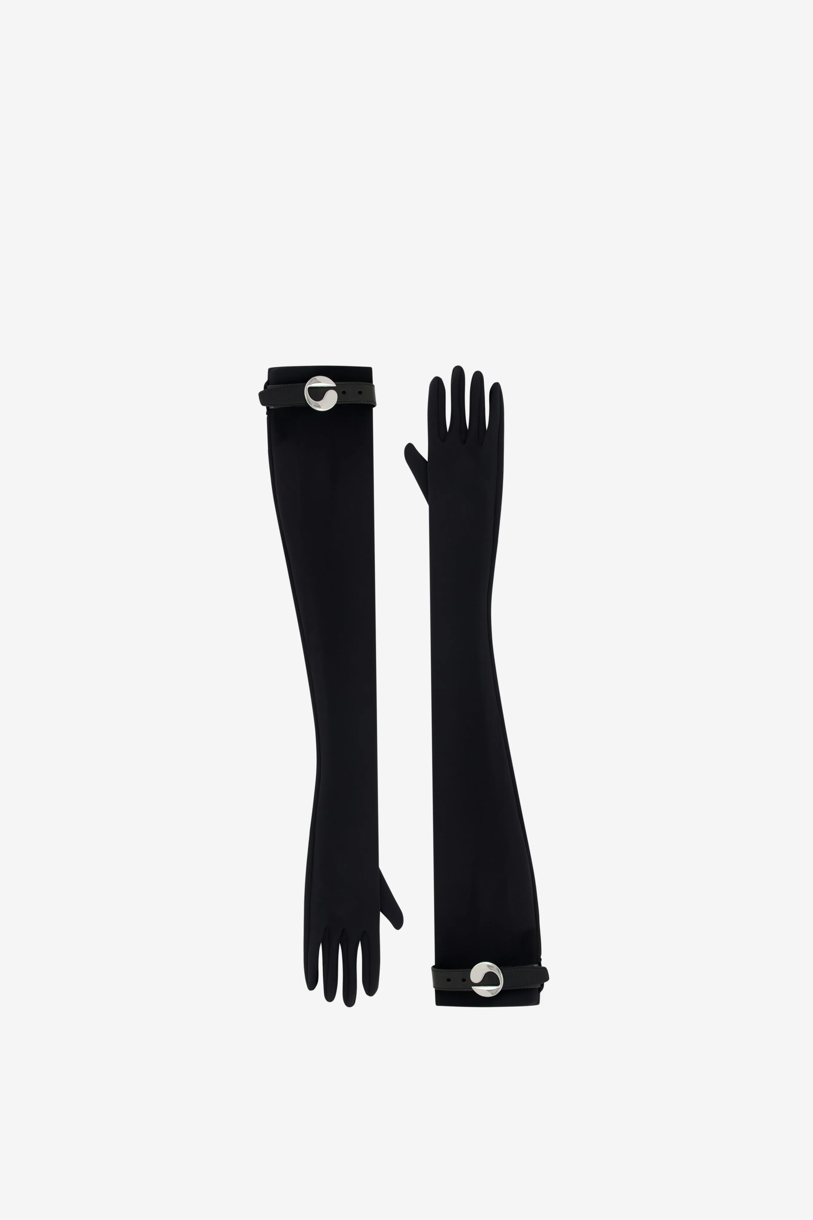 Logo Belted Jersey Gloves