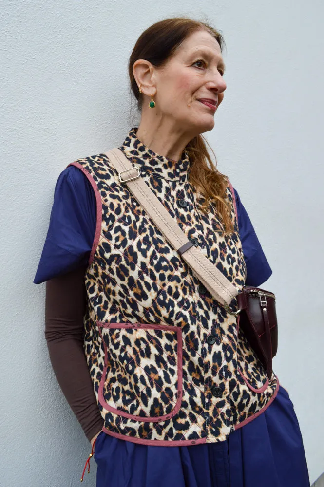 Lolly's Laundry Cairo Leopard Quilted Vest