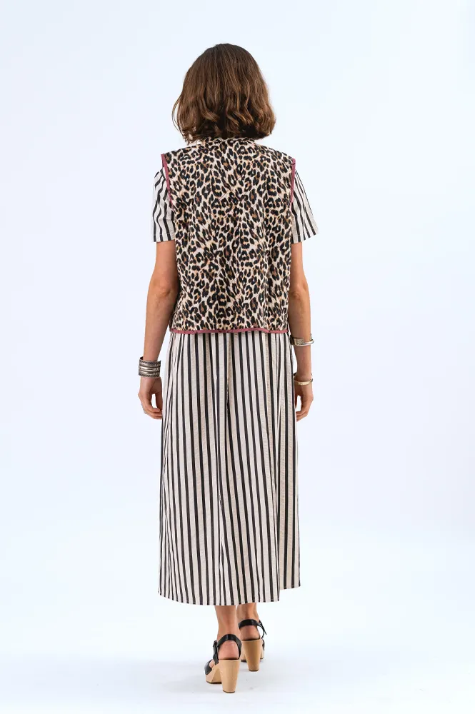 Lolly's Laundry Cairo Leopard Quilted Vest