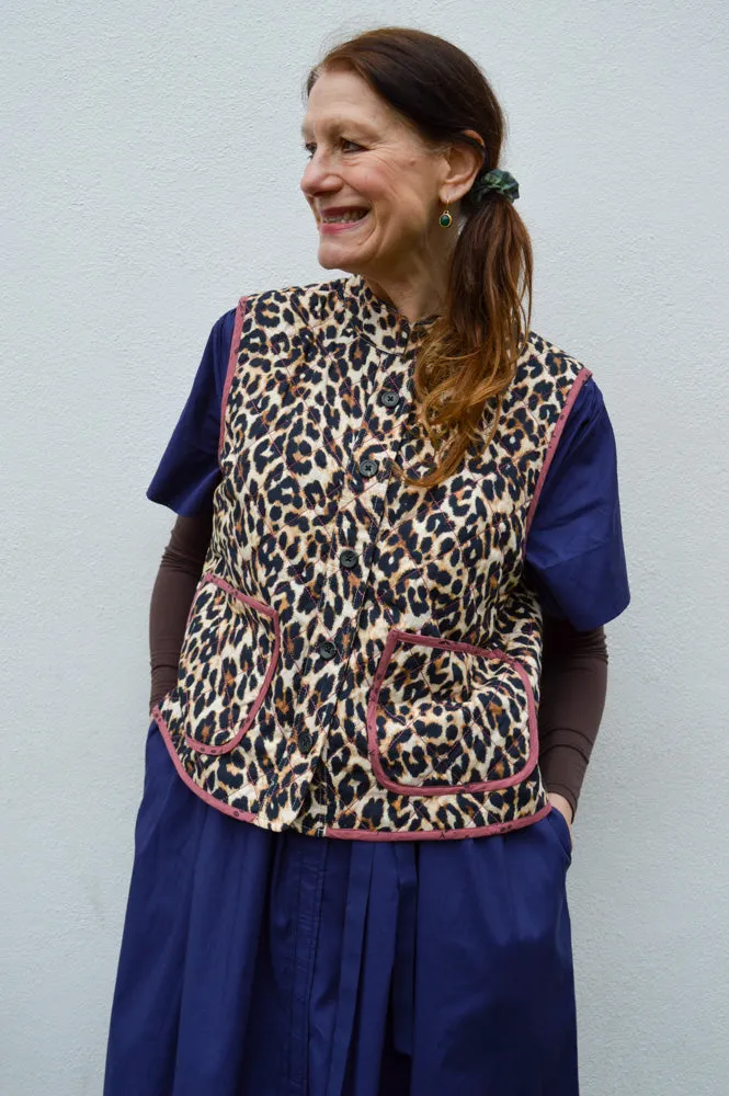 Lolly's Laundry Cairo Leopard Quilted Vest