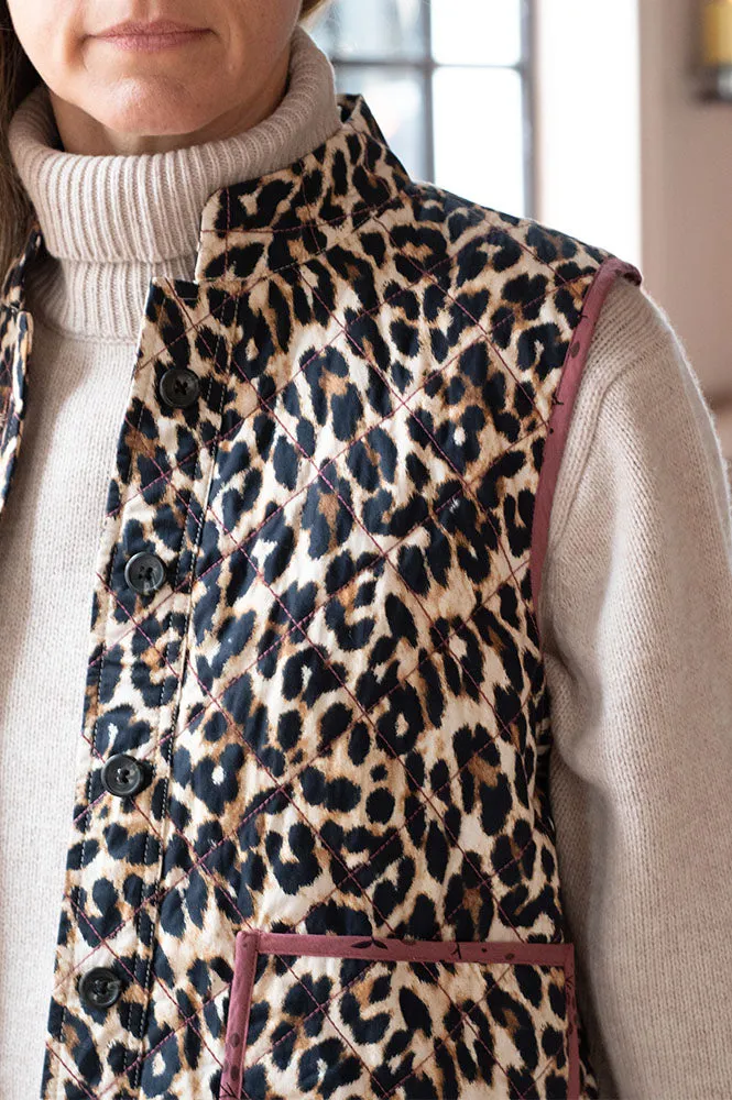 Lolly's Laundry Cairo Leopard Quilted Vest