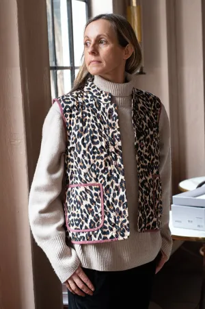 Lolly's Laundry Cairo Leopard Quilted Vest