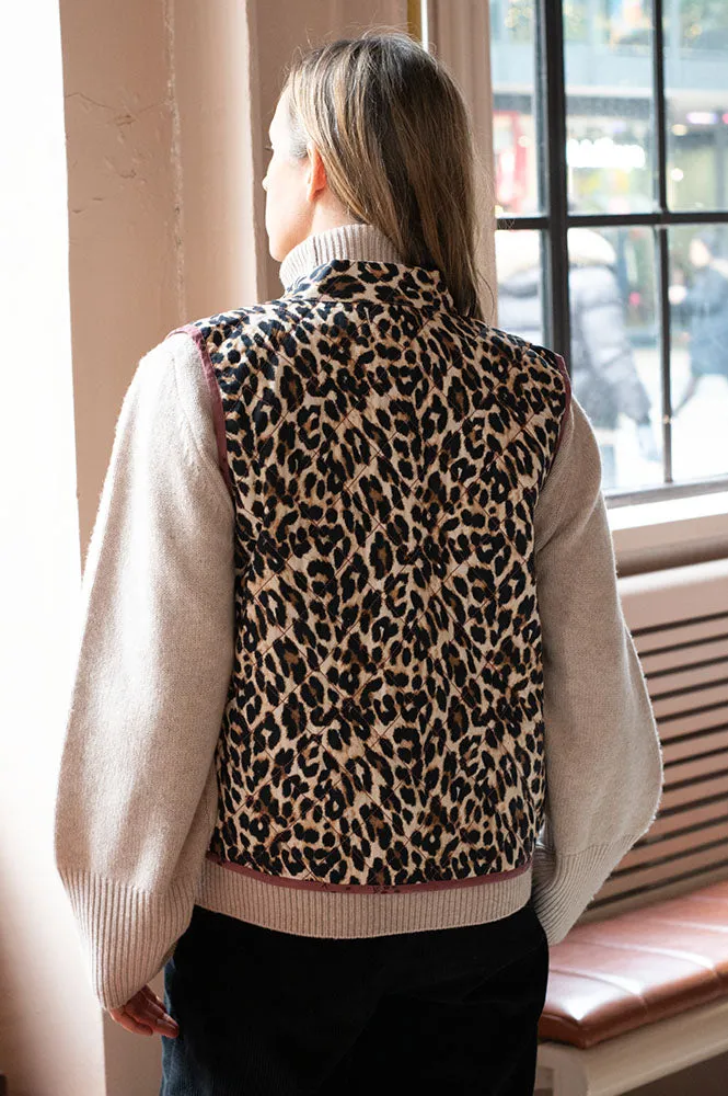 Lolly's Laundry Cairo Leopard Quilted Vest