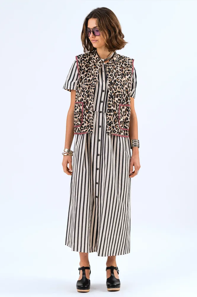 Lolly's Laundry Cairo Leopard Quilted Vest