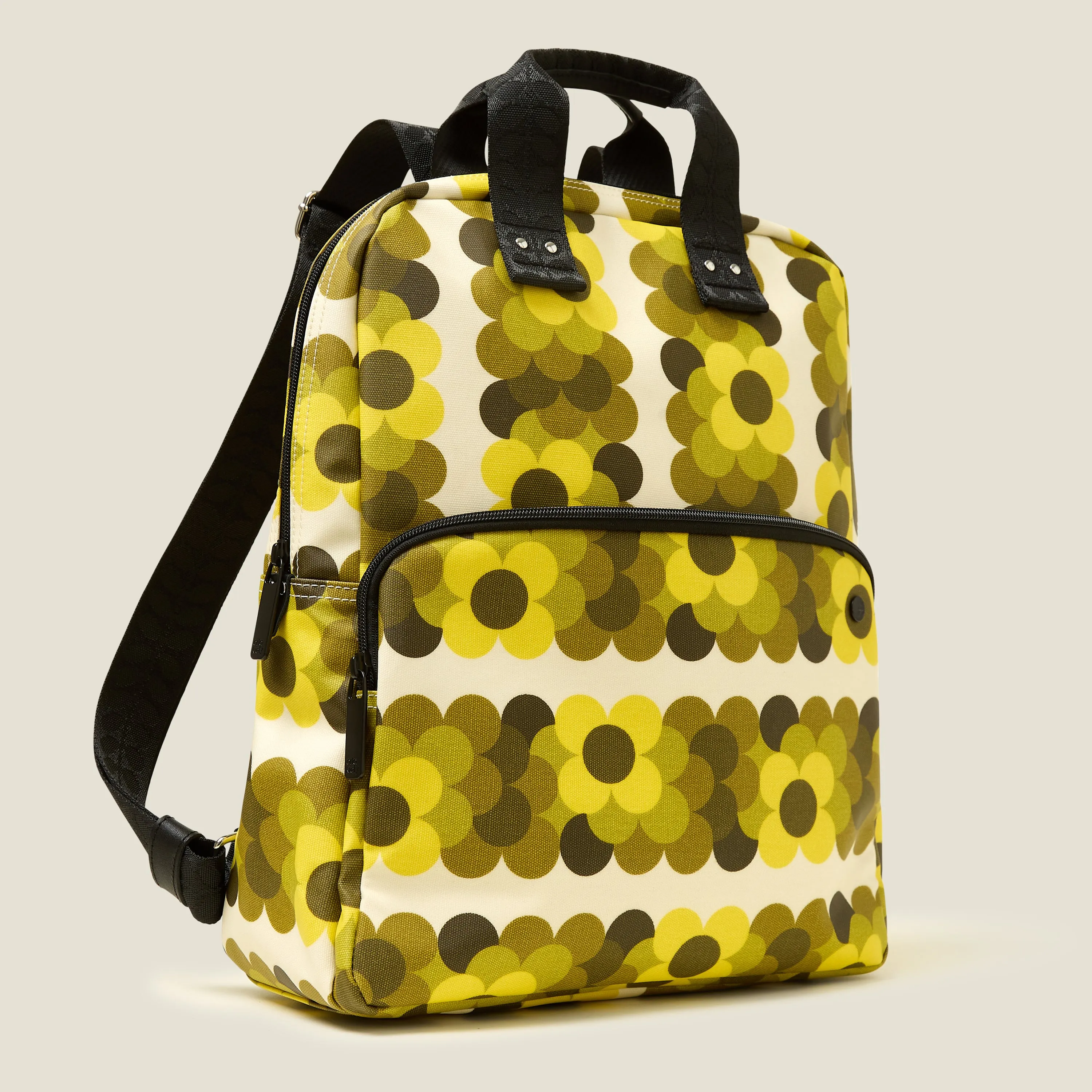 Lotta Backpack - Retro Flower Yellow