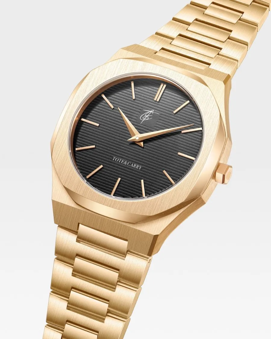 Lux Ambassador Gold Black Watch