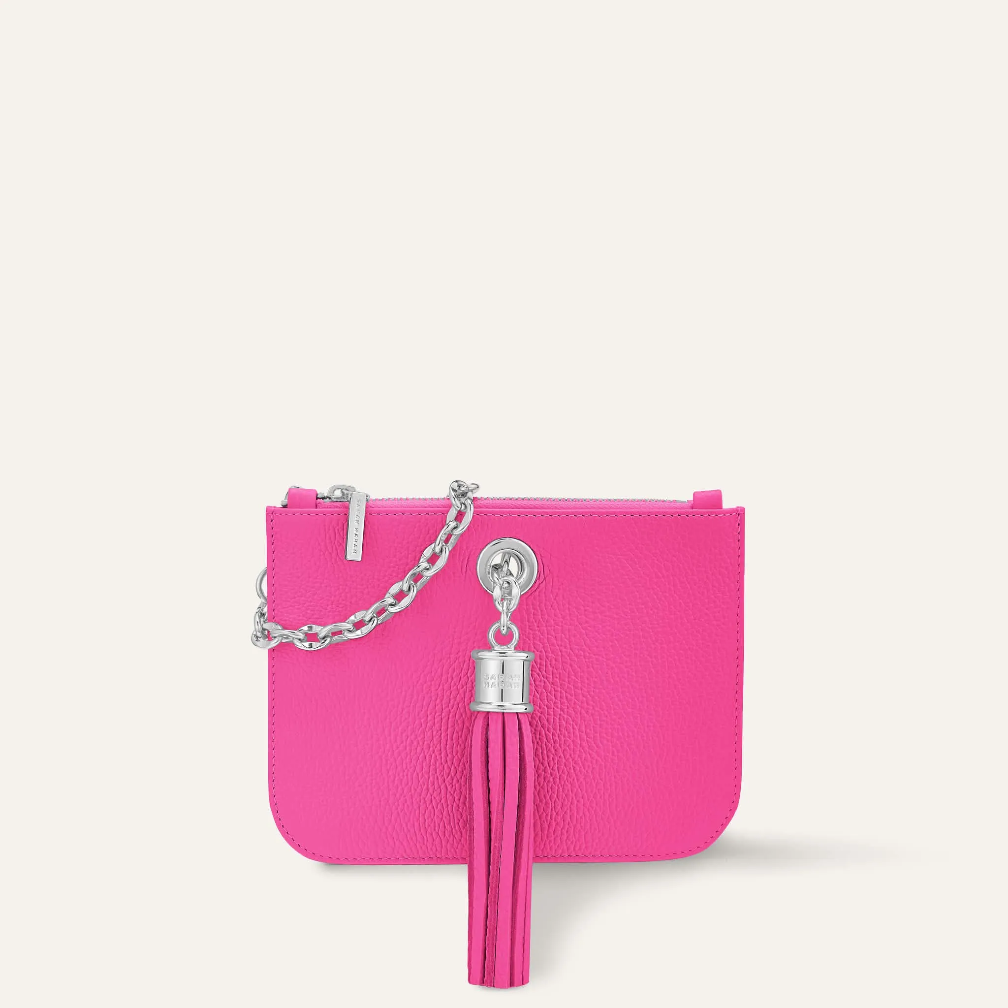 Mini P Backpack | Pink Kiss with Silver hardware