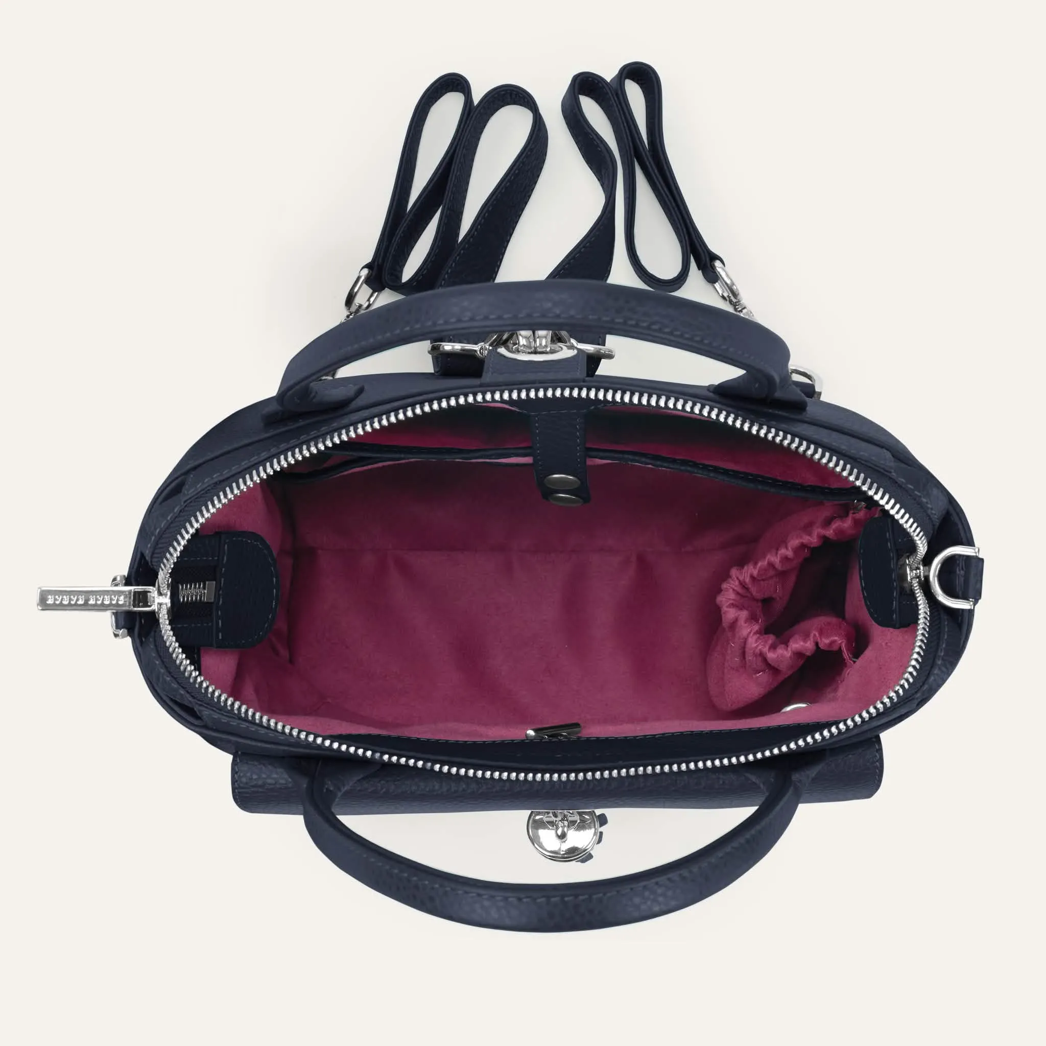 Mini P Backpack | Space with Silver hardware