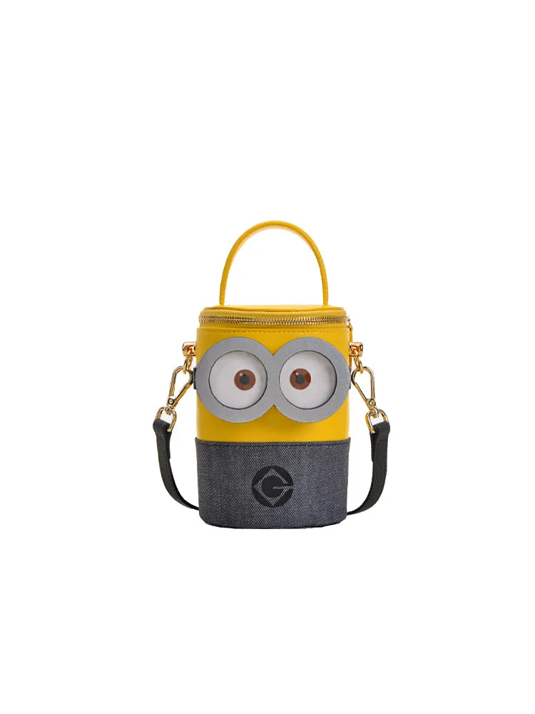 Minions Denim with Leather Shoulder Bag
