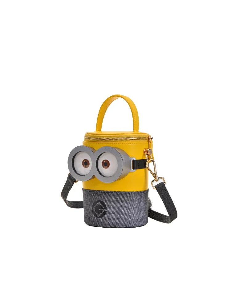 Minions Denim with Leather Shoulder Bag