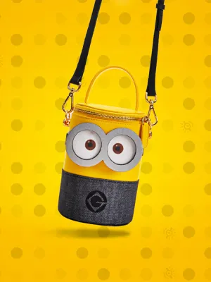 Minions Denim with Leather Shoulder Bag