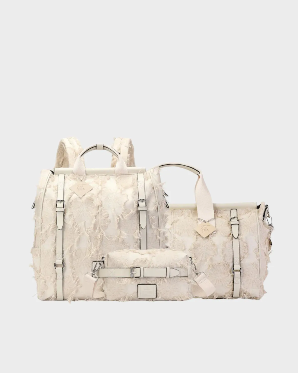 Mummy Travel Set in Cream White