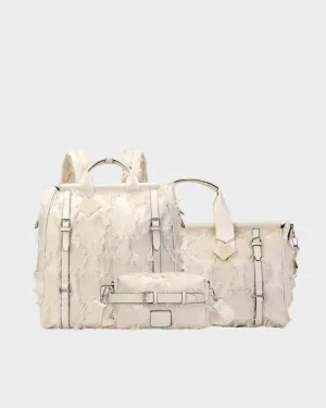 Mummy Travel Set in Cream White