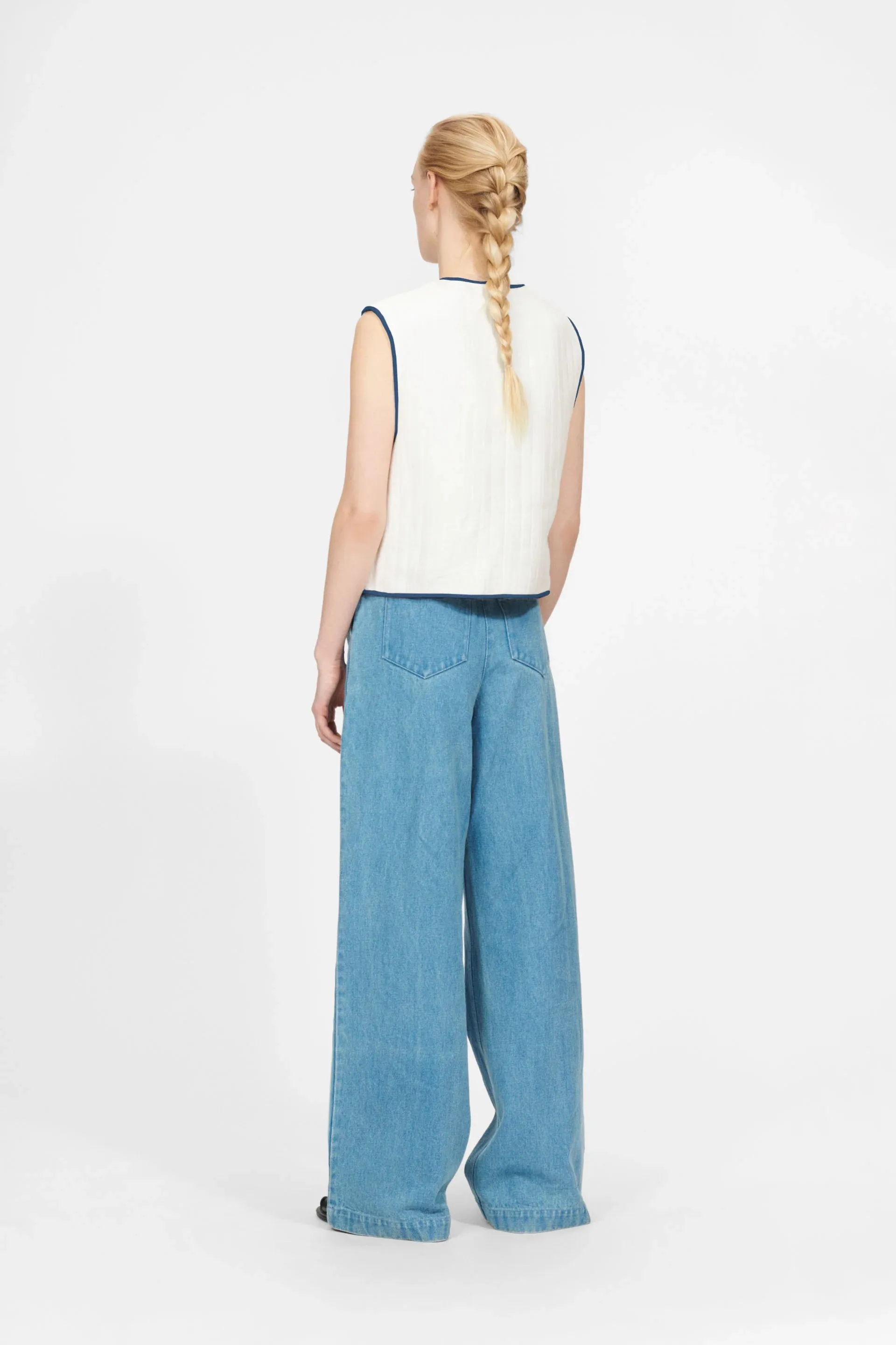 Nué Notes Kingston Egret Embroidered Vest