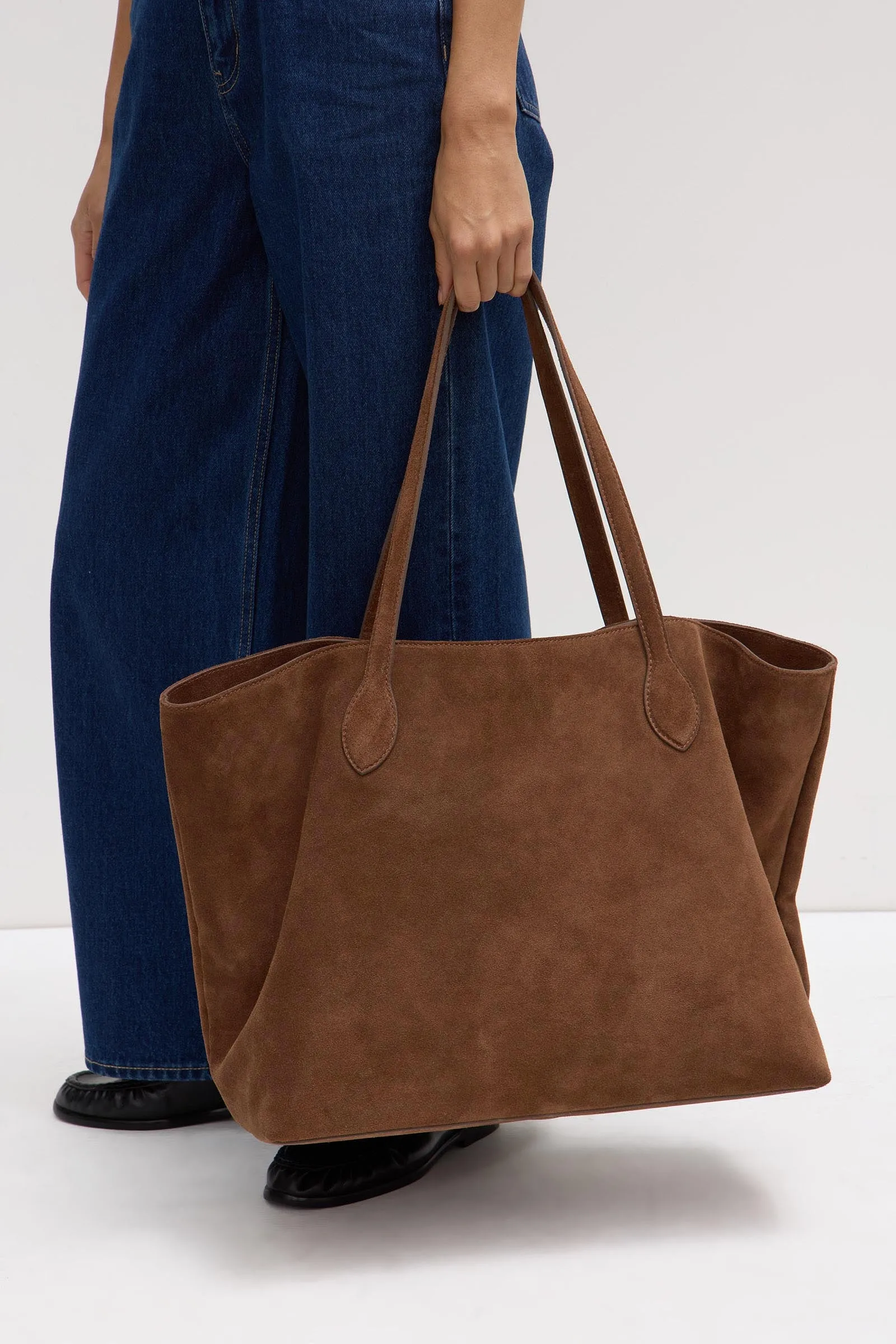 Olivia Suede Tote Bag