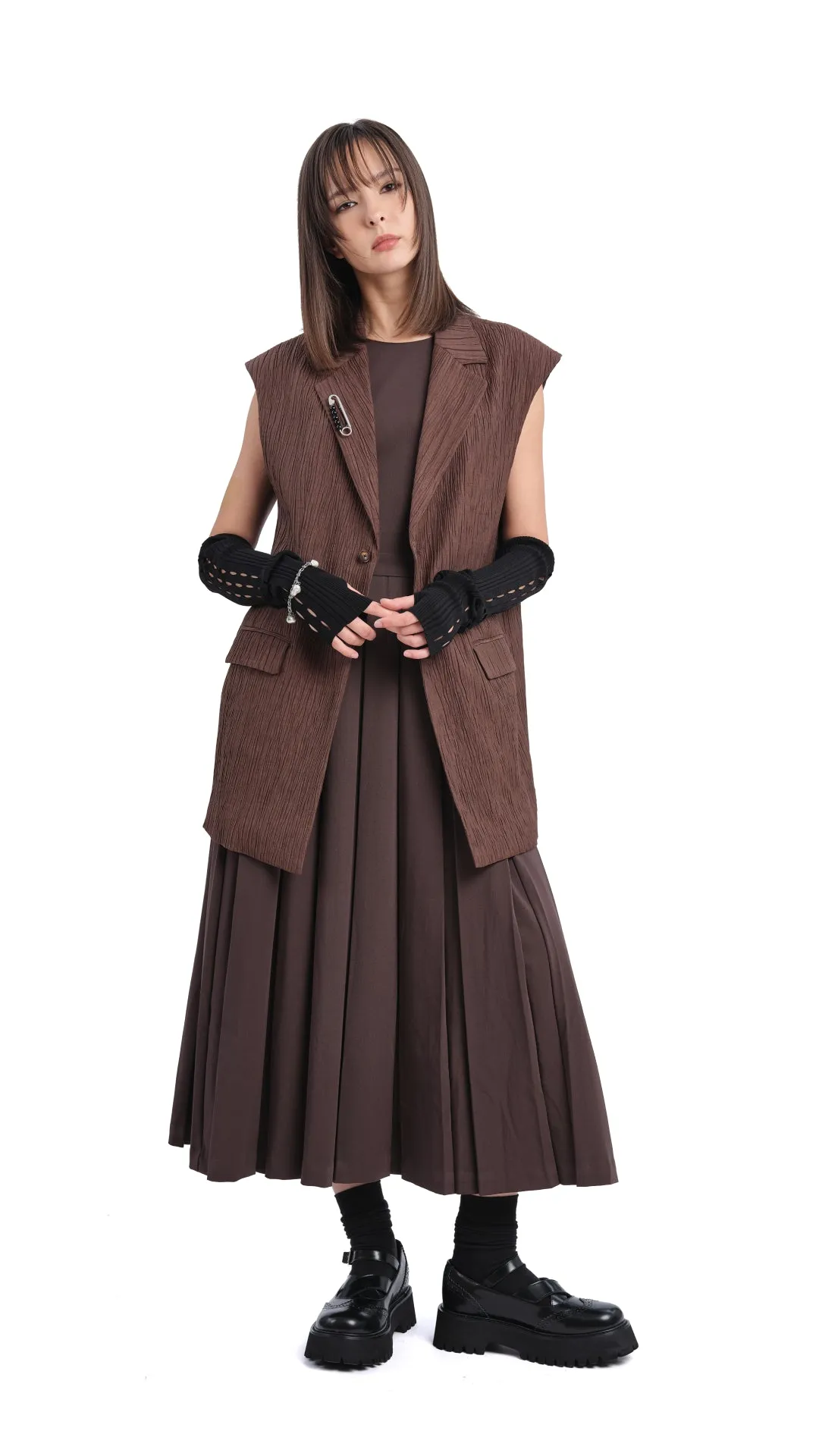 Oversized Jacquard Waistcoat