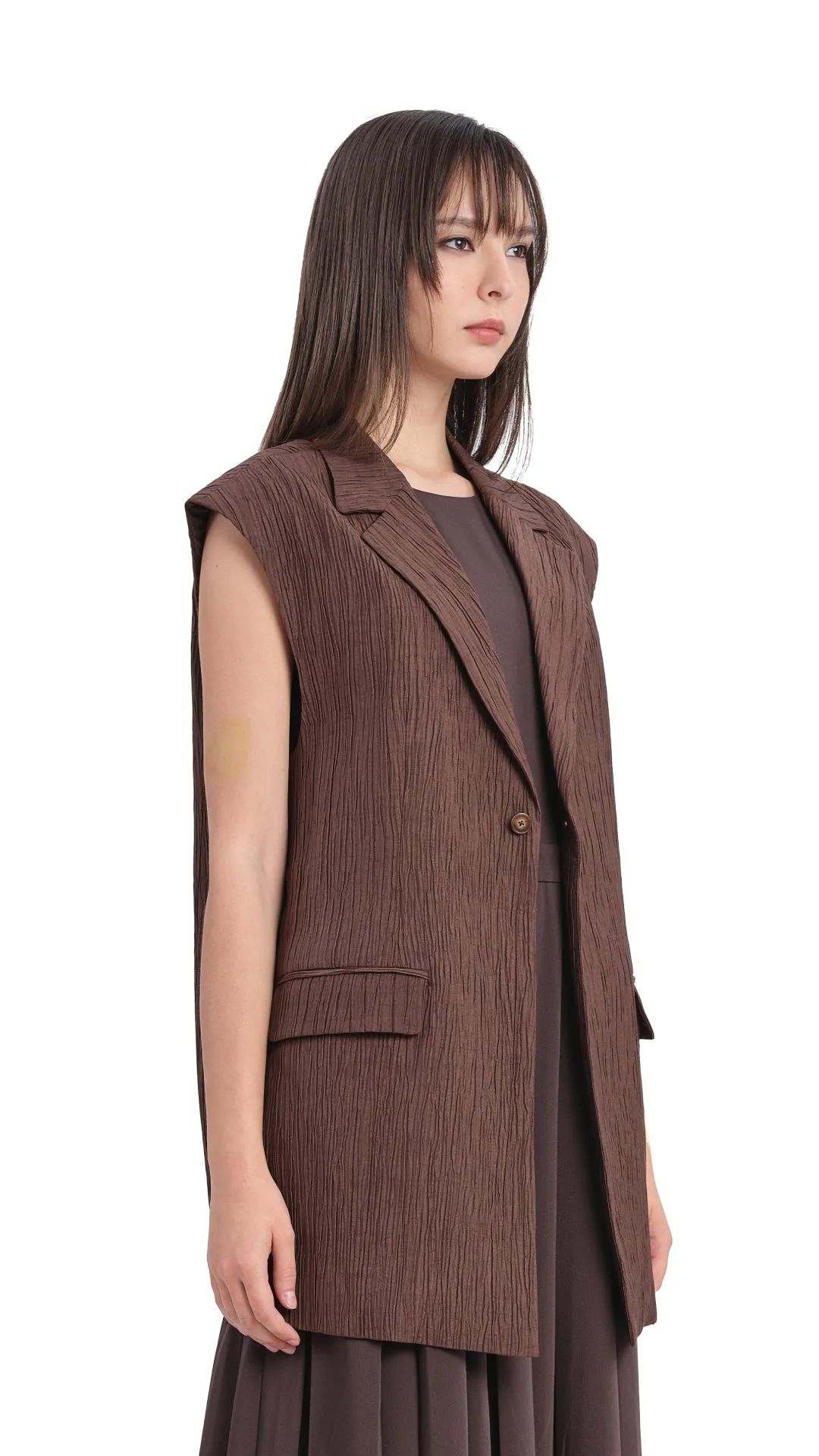 Oversized Jacquard Waistcoat