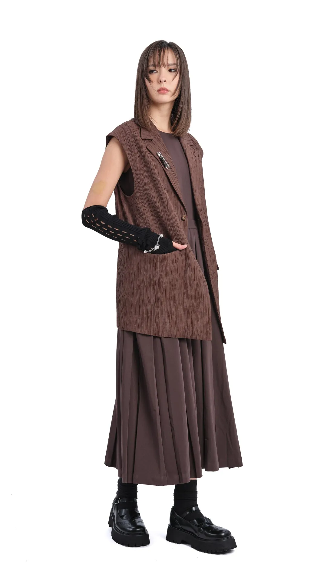 Oversized Jacquard Waistcoat