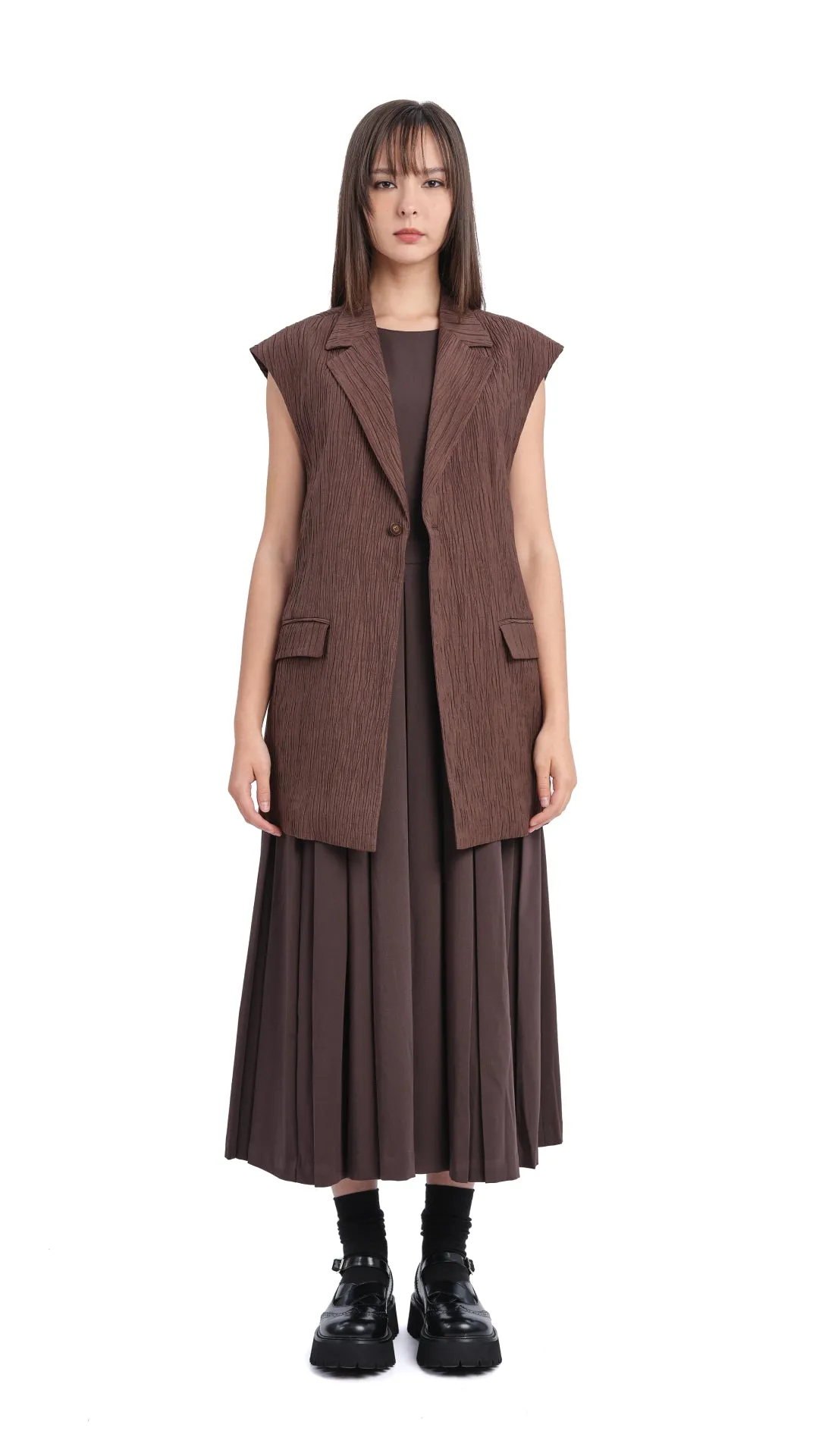 Oversized Jacquard Waistcoat