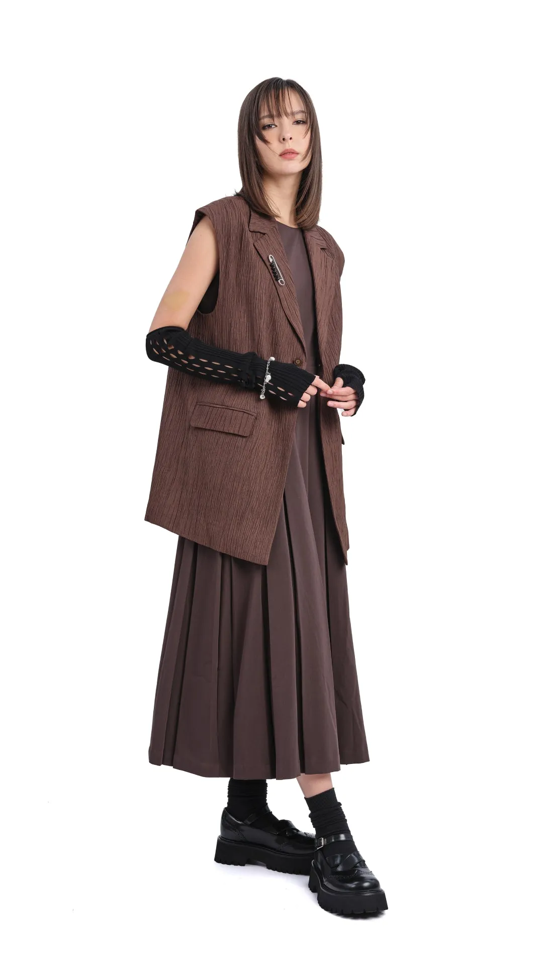 Oversized Jacquard Waistcoat