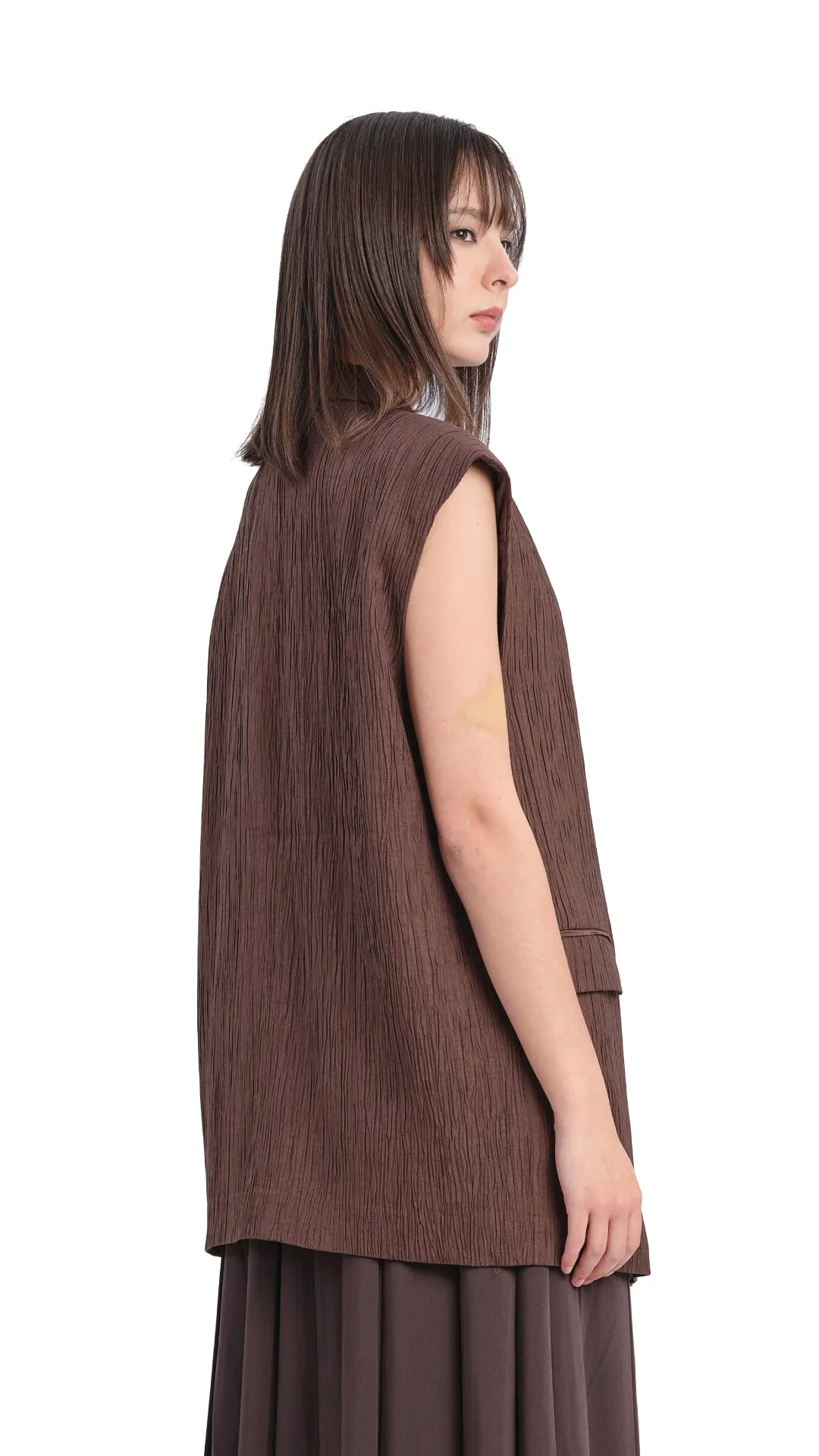 Oversized Jacquard Waistcoat