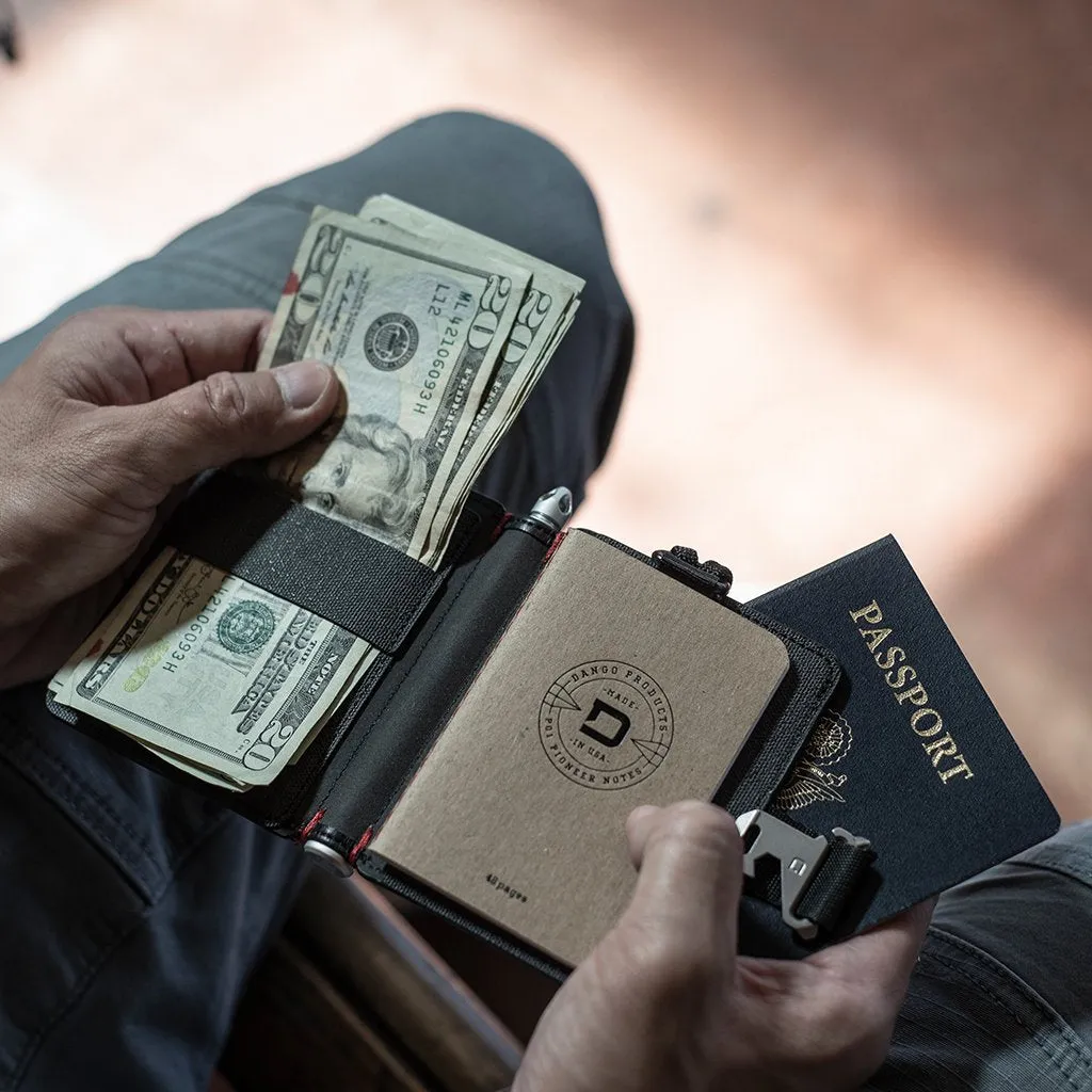 P01 Pioneer Travel Wallet | With Pen & Notebook