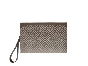 Paquita Bag in Logo Jacquard Print - Beige/Taupe
