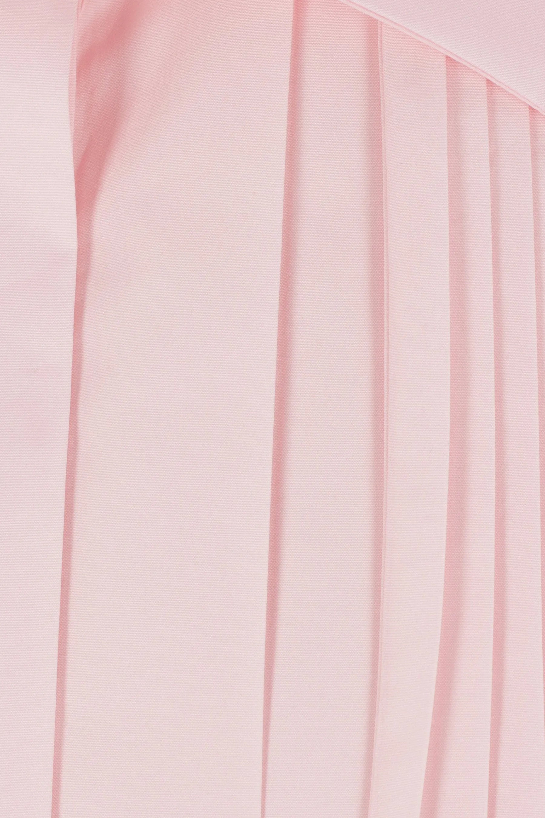 poplin shirt with pleated neck tie