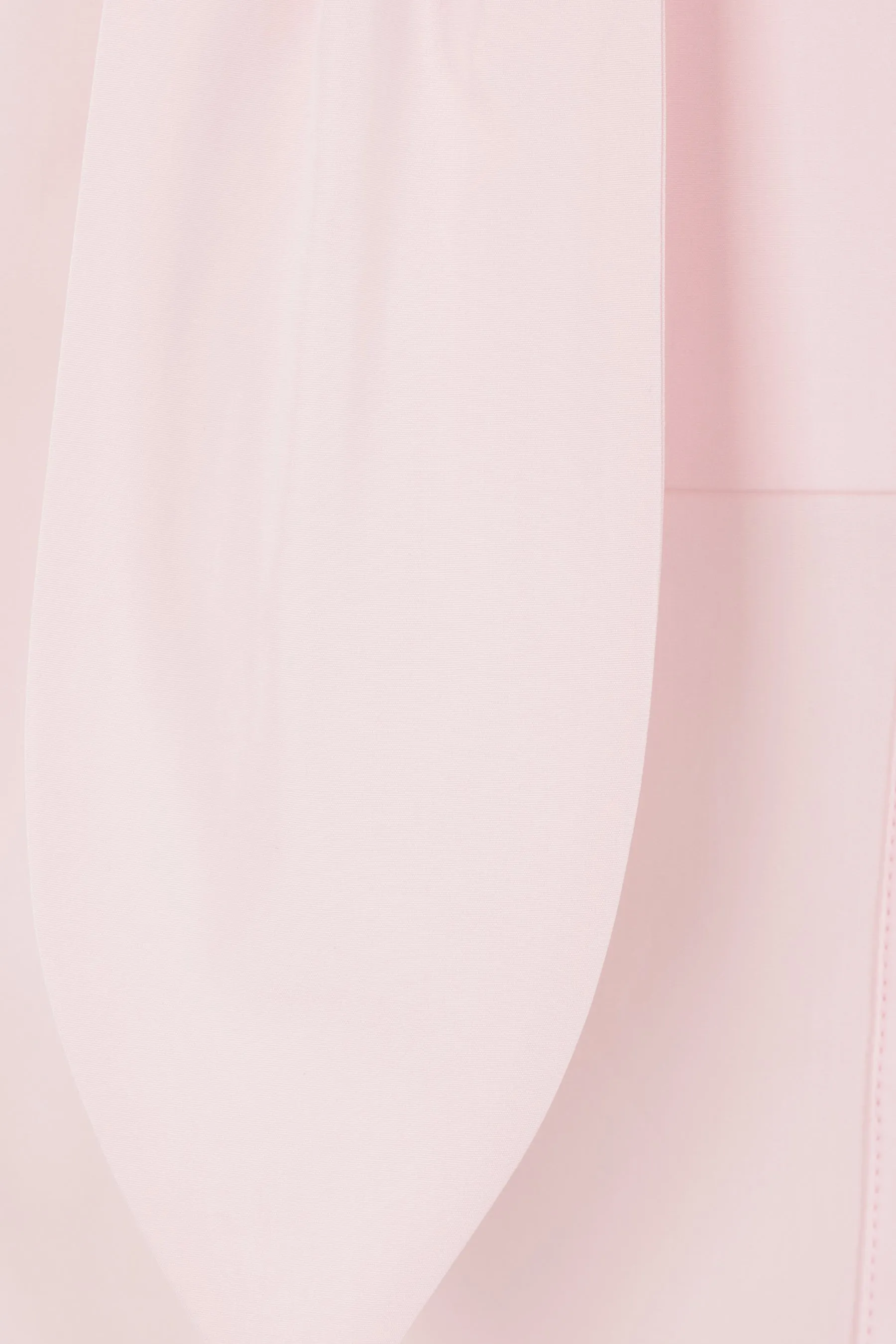 poplin shirt with pleated neck tie