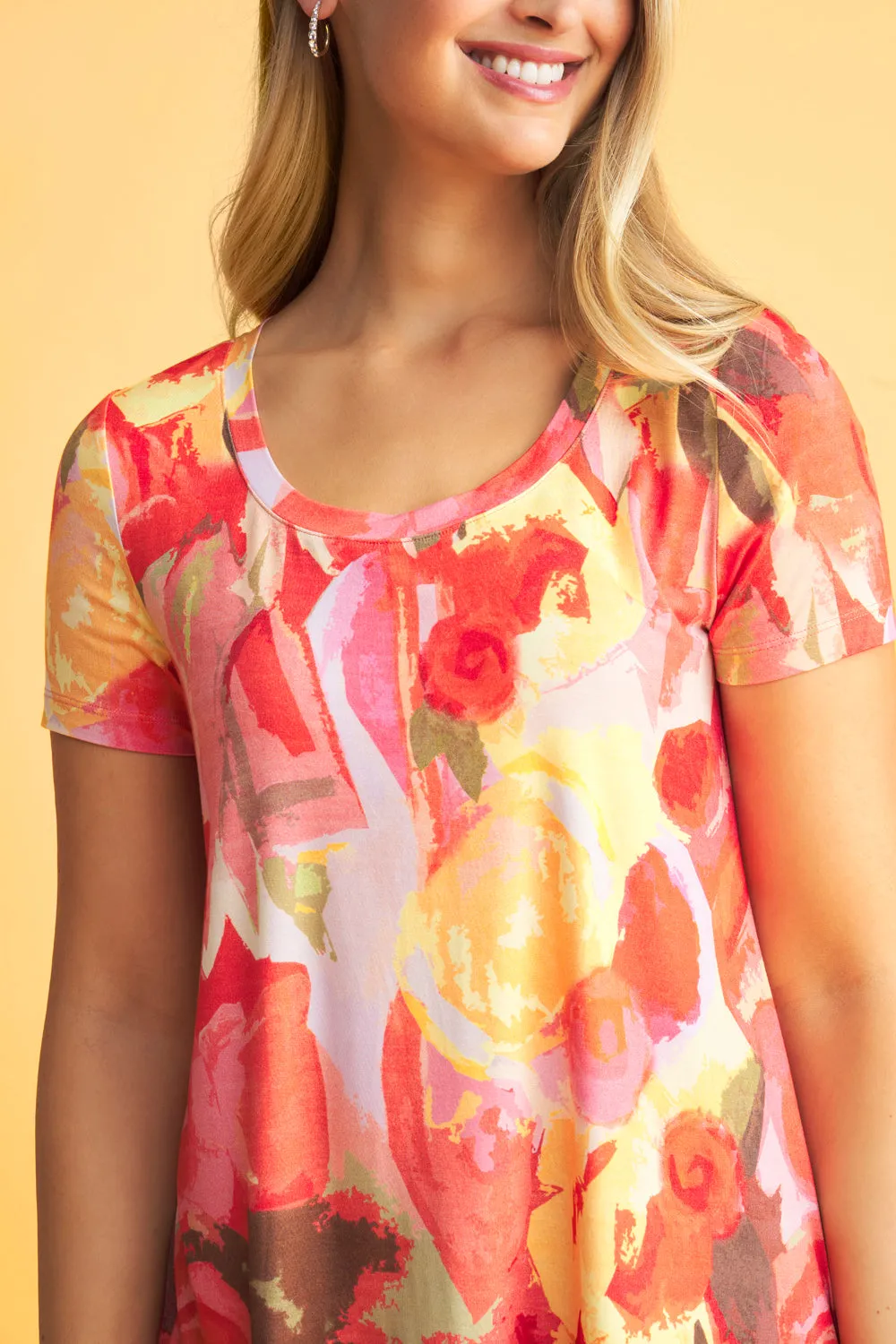 Printed T-Shirt - Bouquet Print