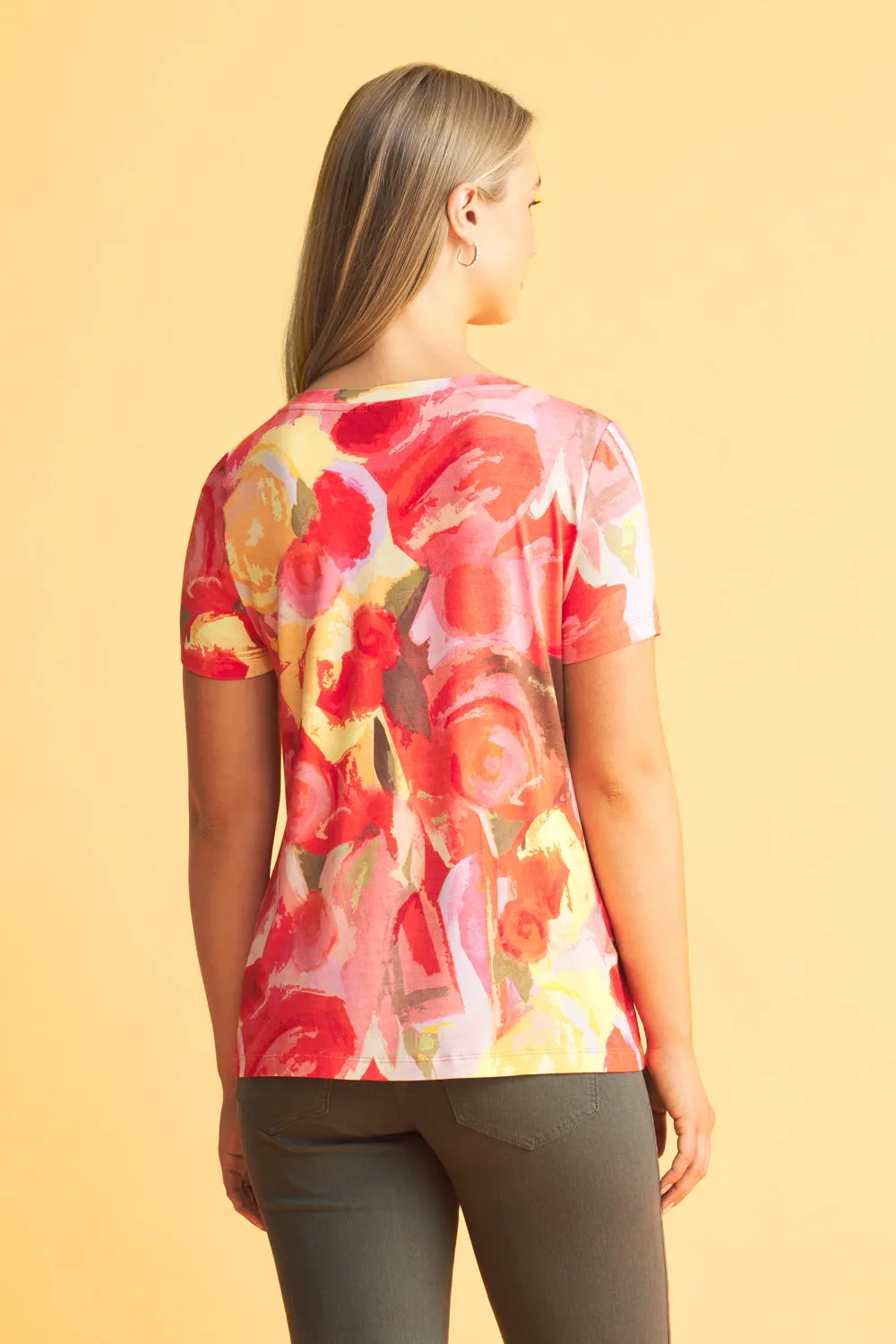 Printed T-Shirt - Bouquet Print