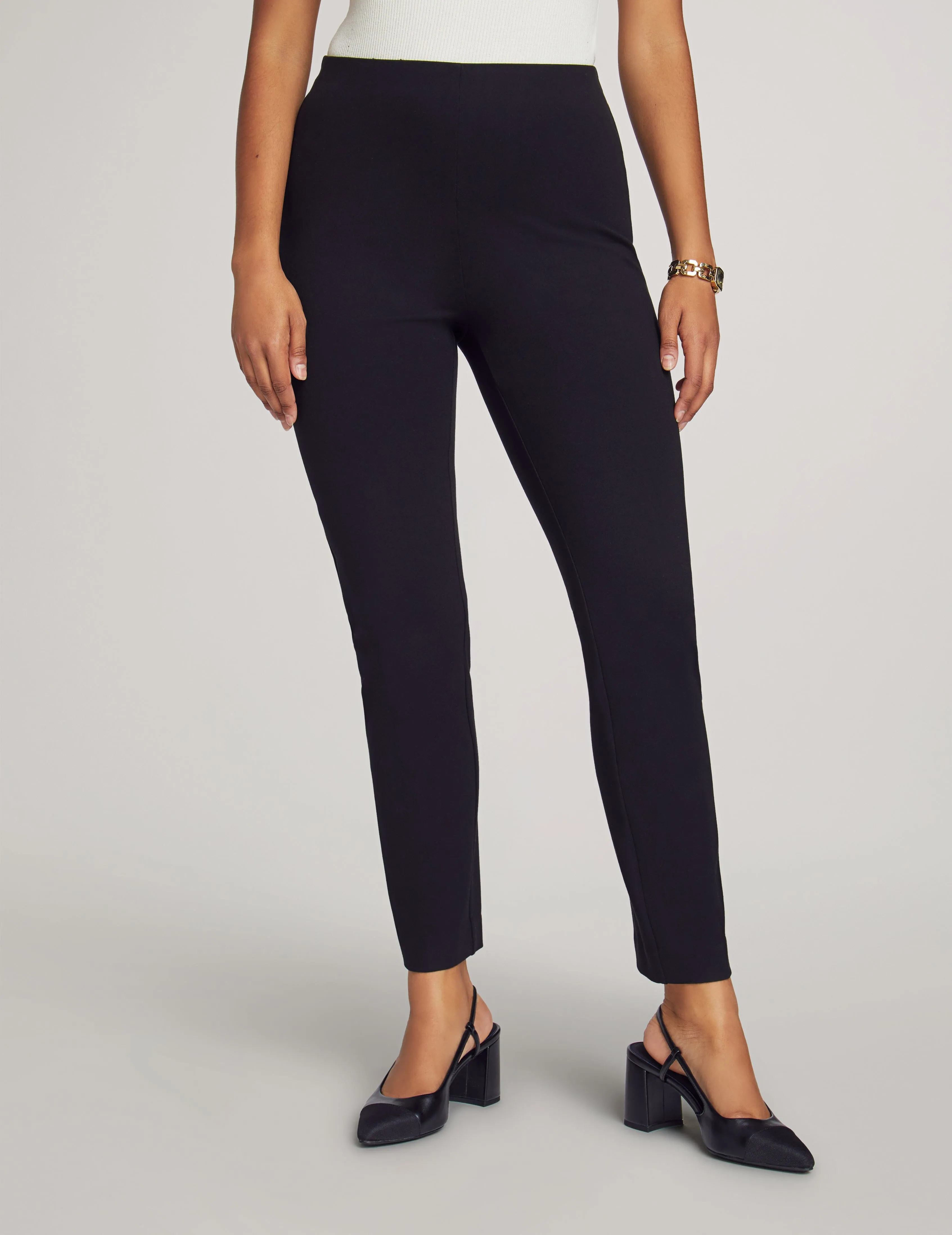 Pull On Hollywood Waist Slim Ankle Pant- Sale