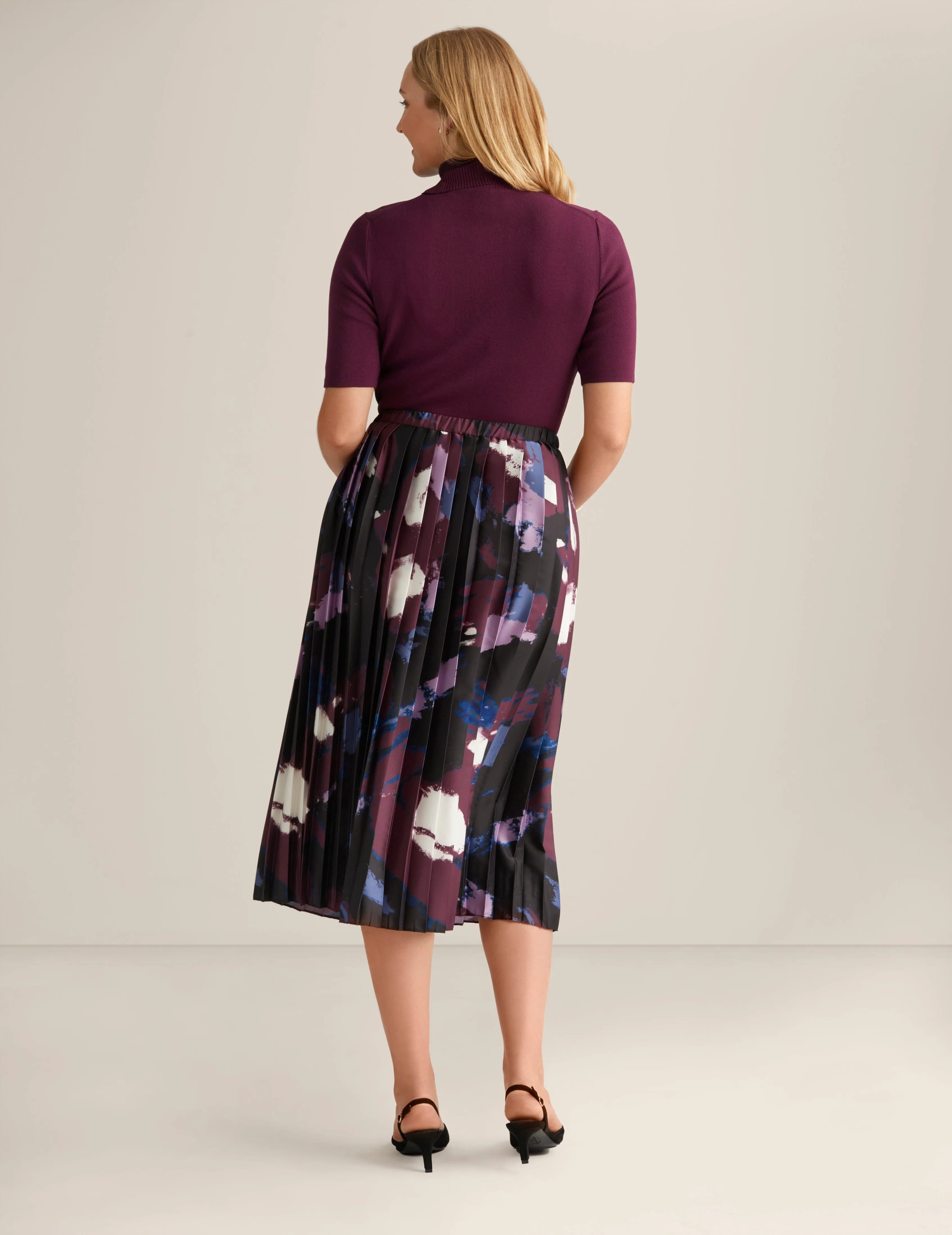 Pull On Pleated Skirt - Sale