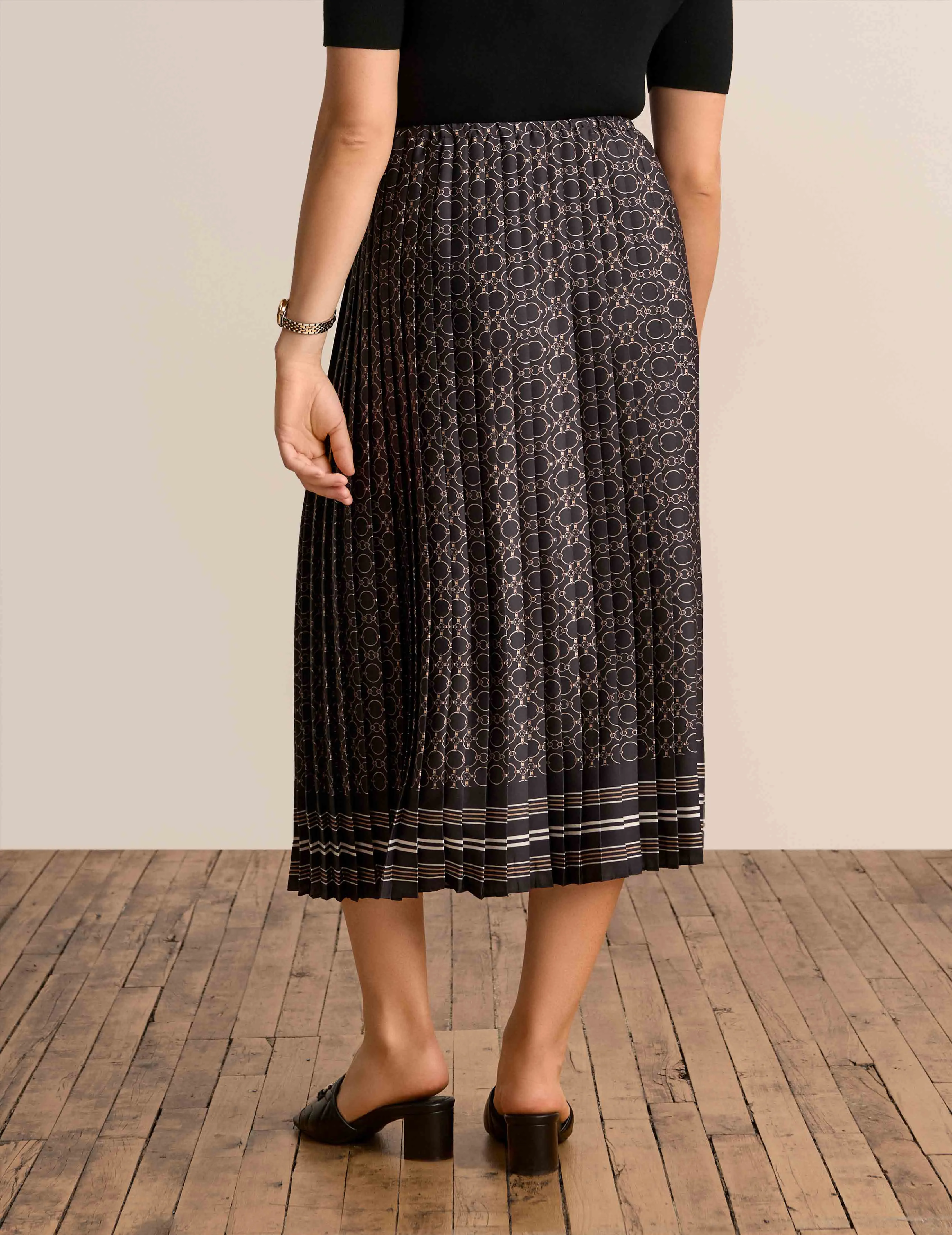 Pull On Pleated Skirt - Sale