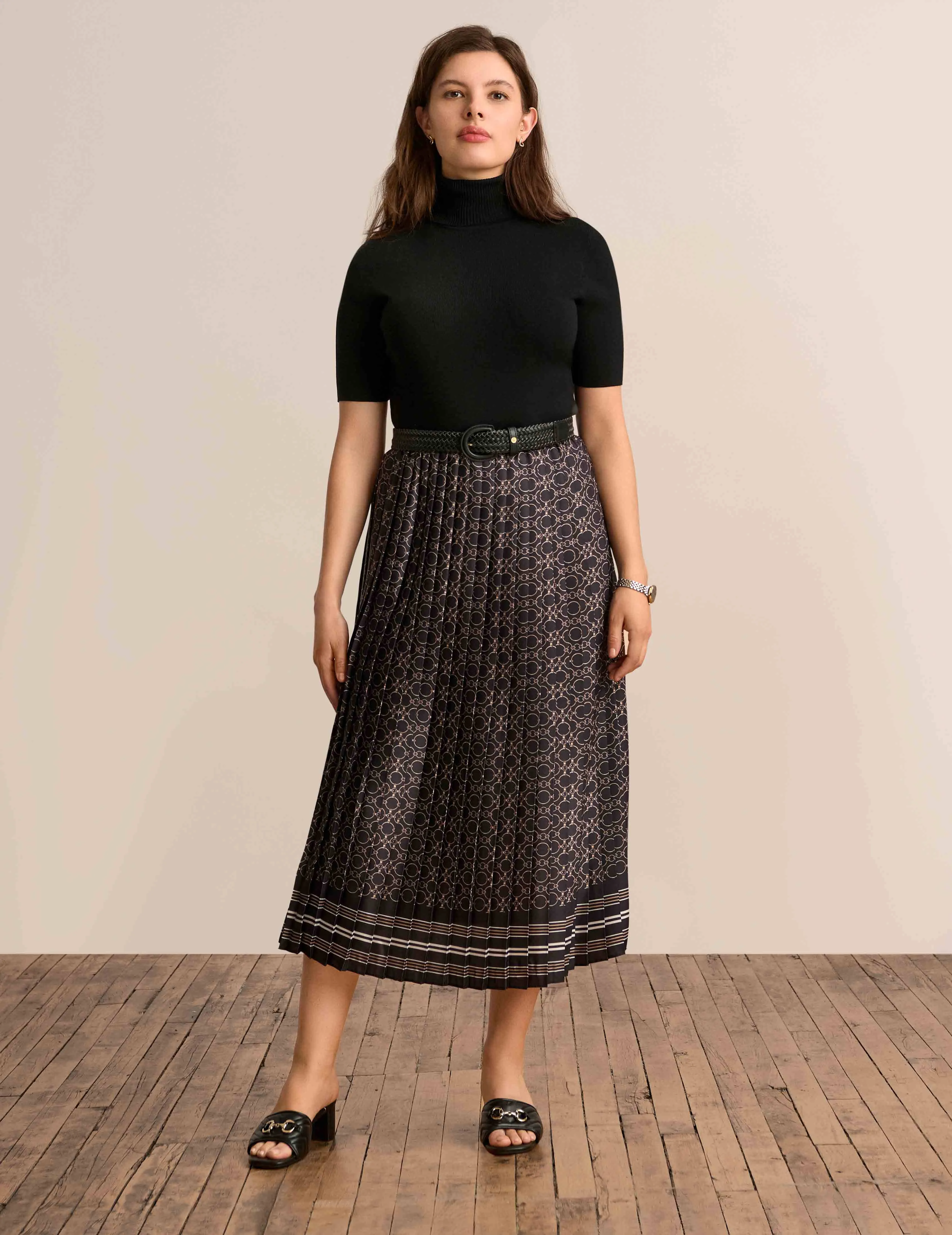 Pull On Pleated Skirt - Sale