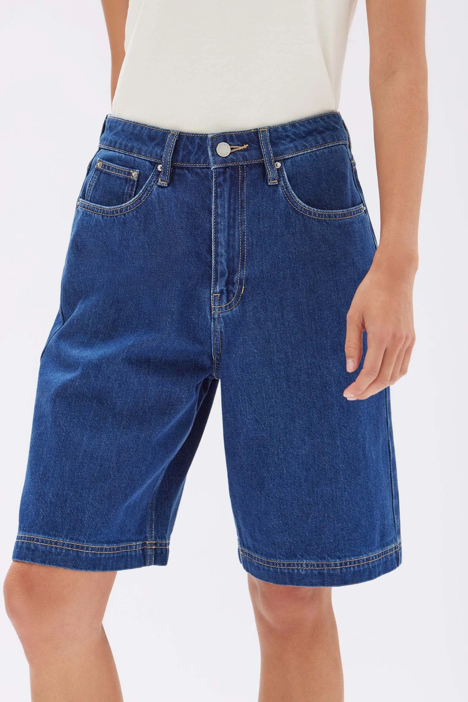 Relaxed Denim Short