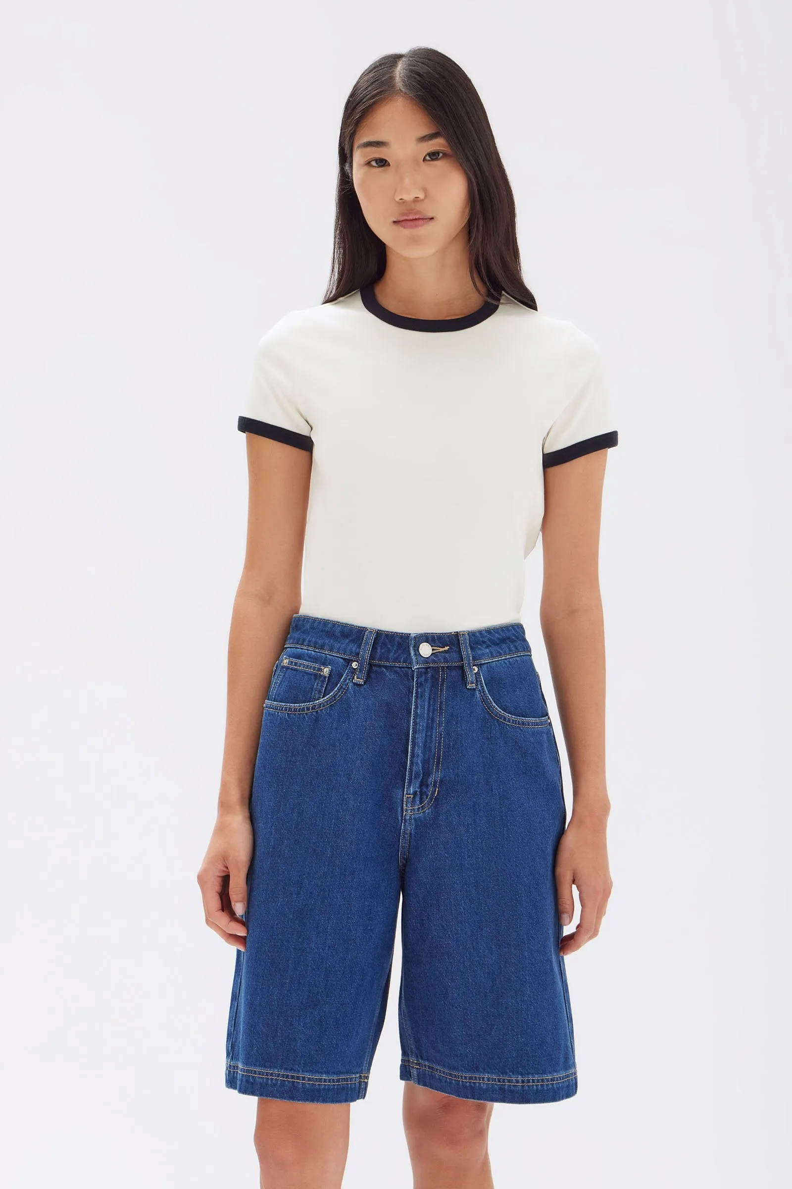 Relaxed Denim Short