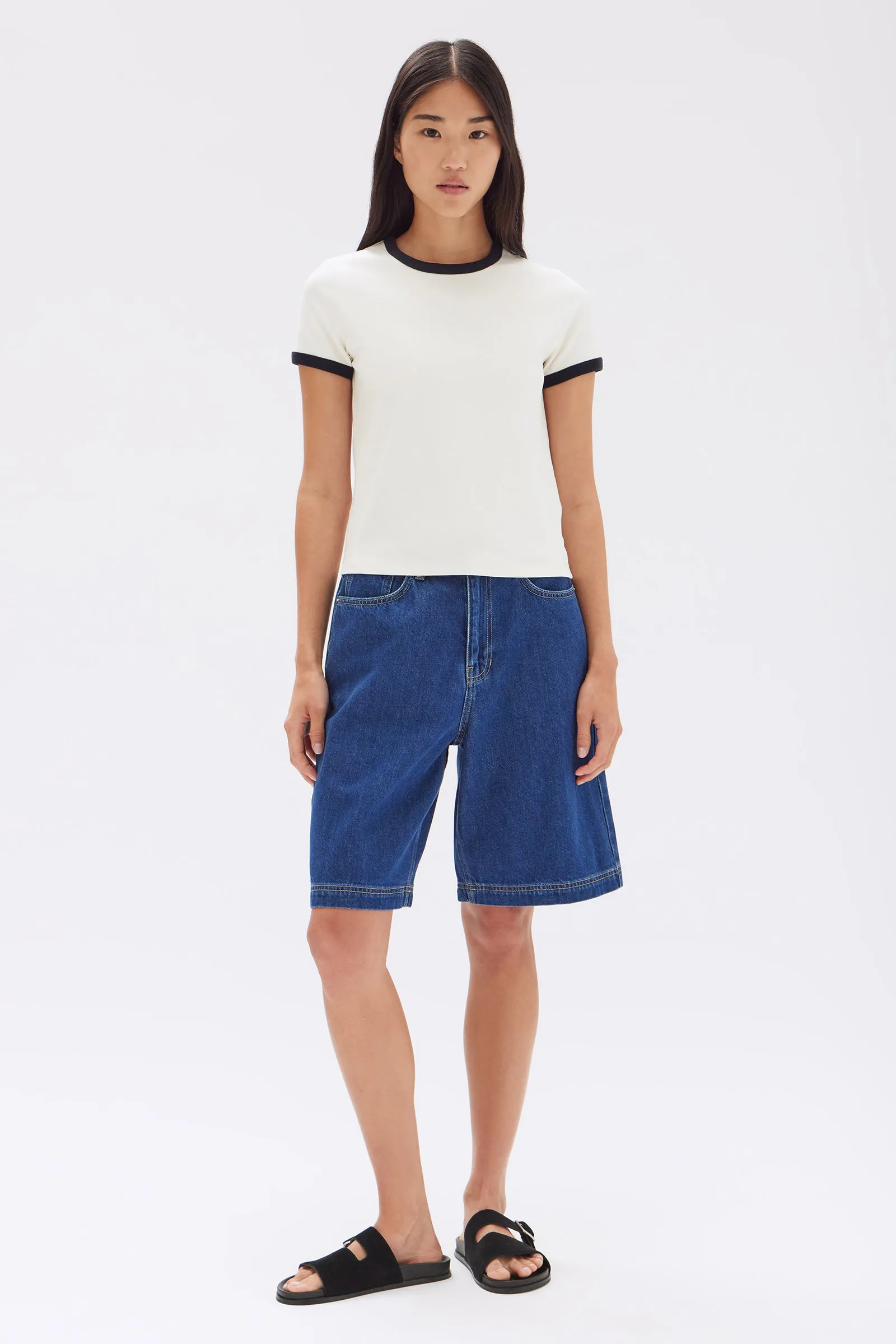 Relaxed Denim Short