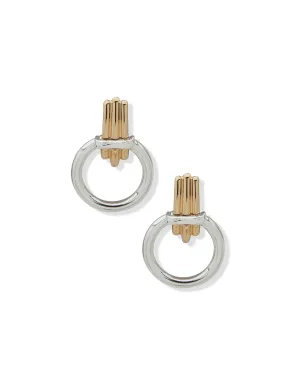 Ribbed Doorknocker Earring