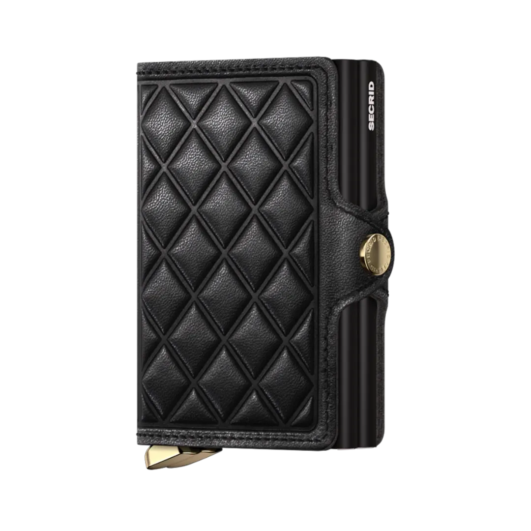 SECRID - Premium Twinwallet Emboss Diamond Black
