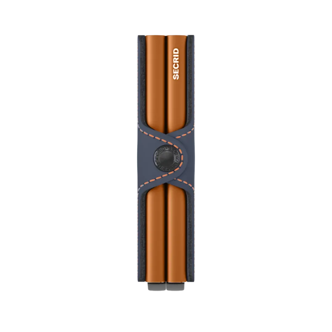 SECRID - Twinwallet Matte Night Blue & Orange