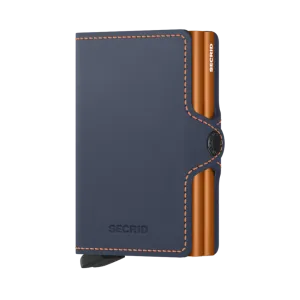 SECRID - Twinwallet Matte Night Blue & Orange