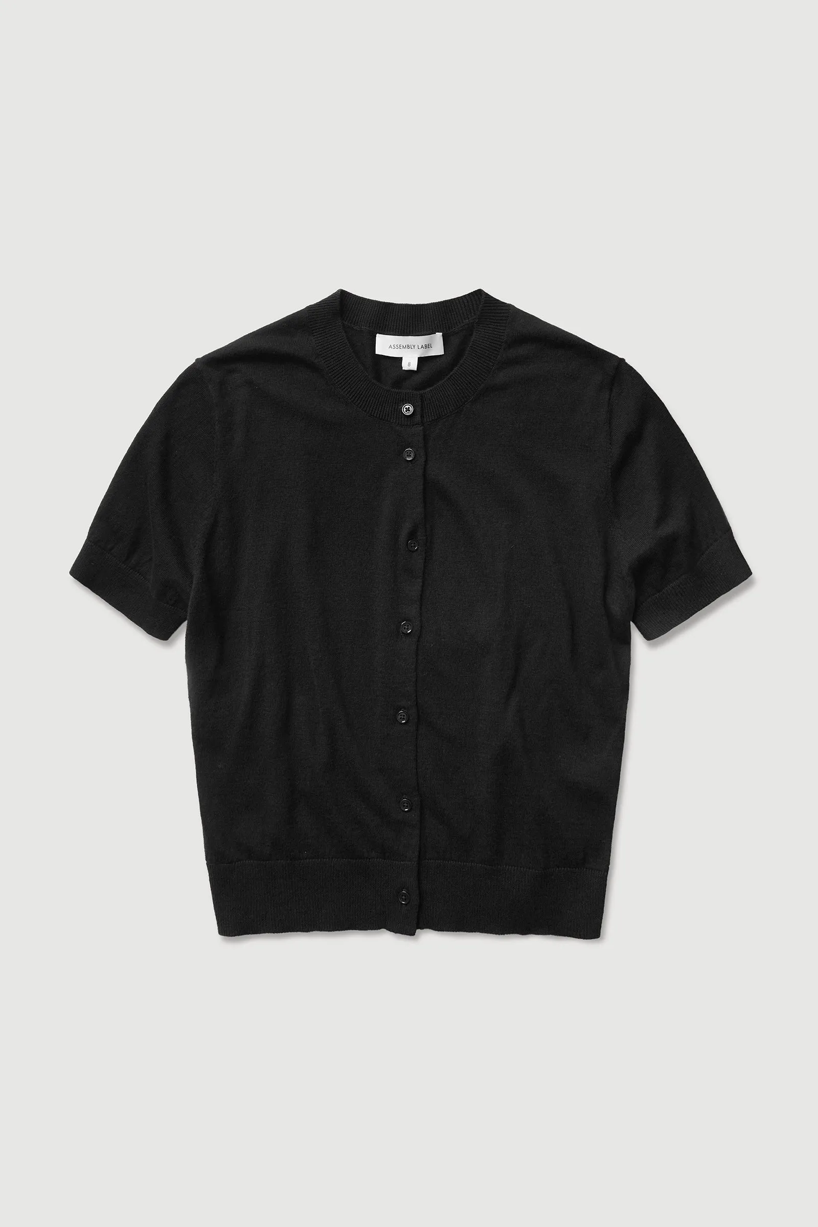 Semra Cotton Cashmere Short Sleeve Cardigan