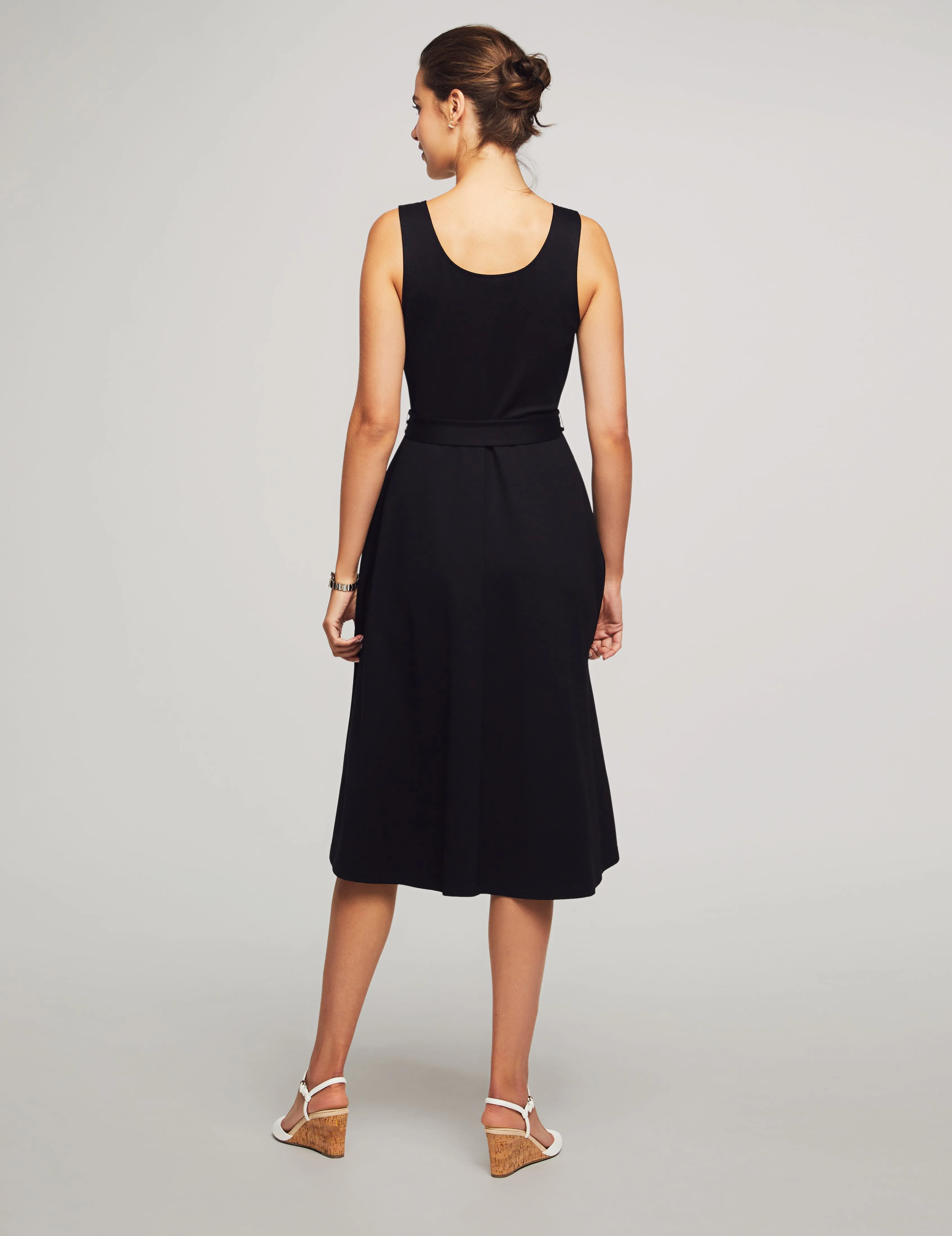 Serenity Knit Tank Dress With Belt- Sale