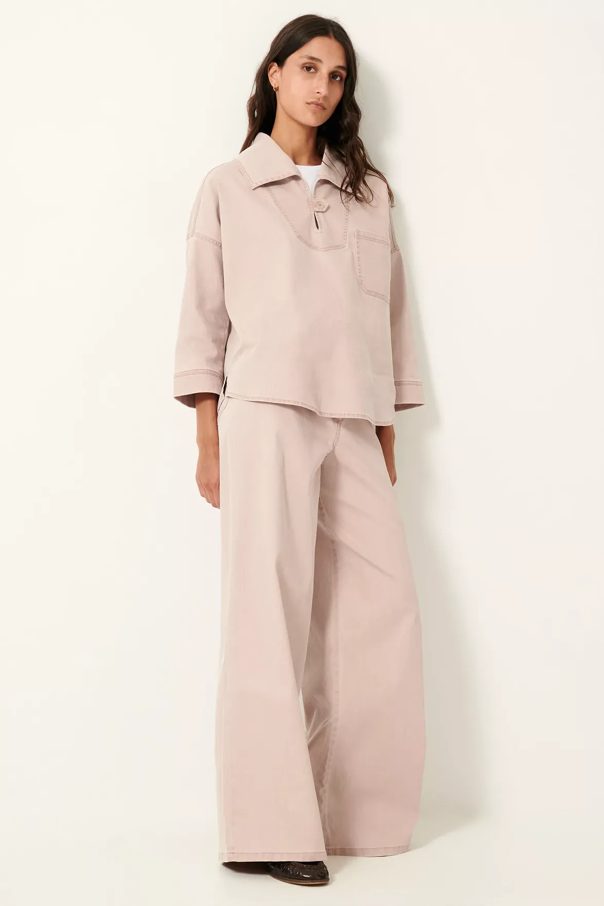 Sessùn Verone Rustic Rose Denim Shirt