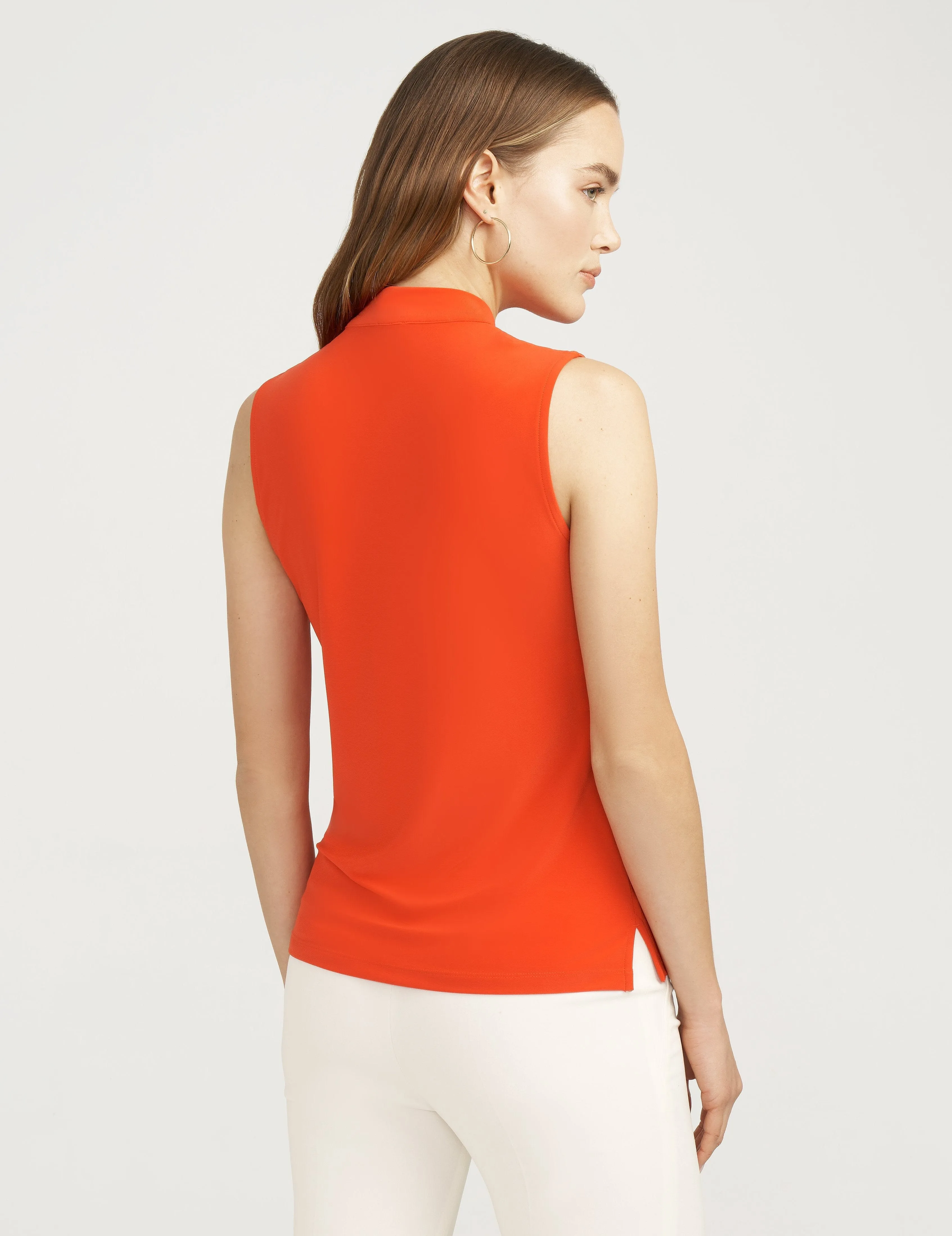 Sleeveless Tie Front Blouse- Sale